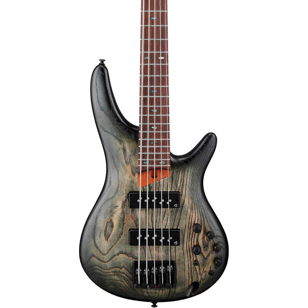 Ibanez SR605E 5-String Electric Bass Guitar Black Stained Burst