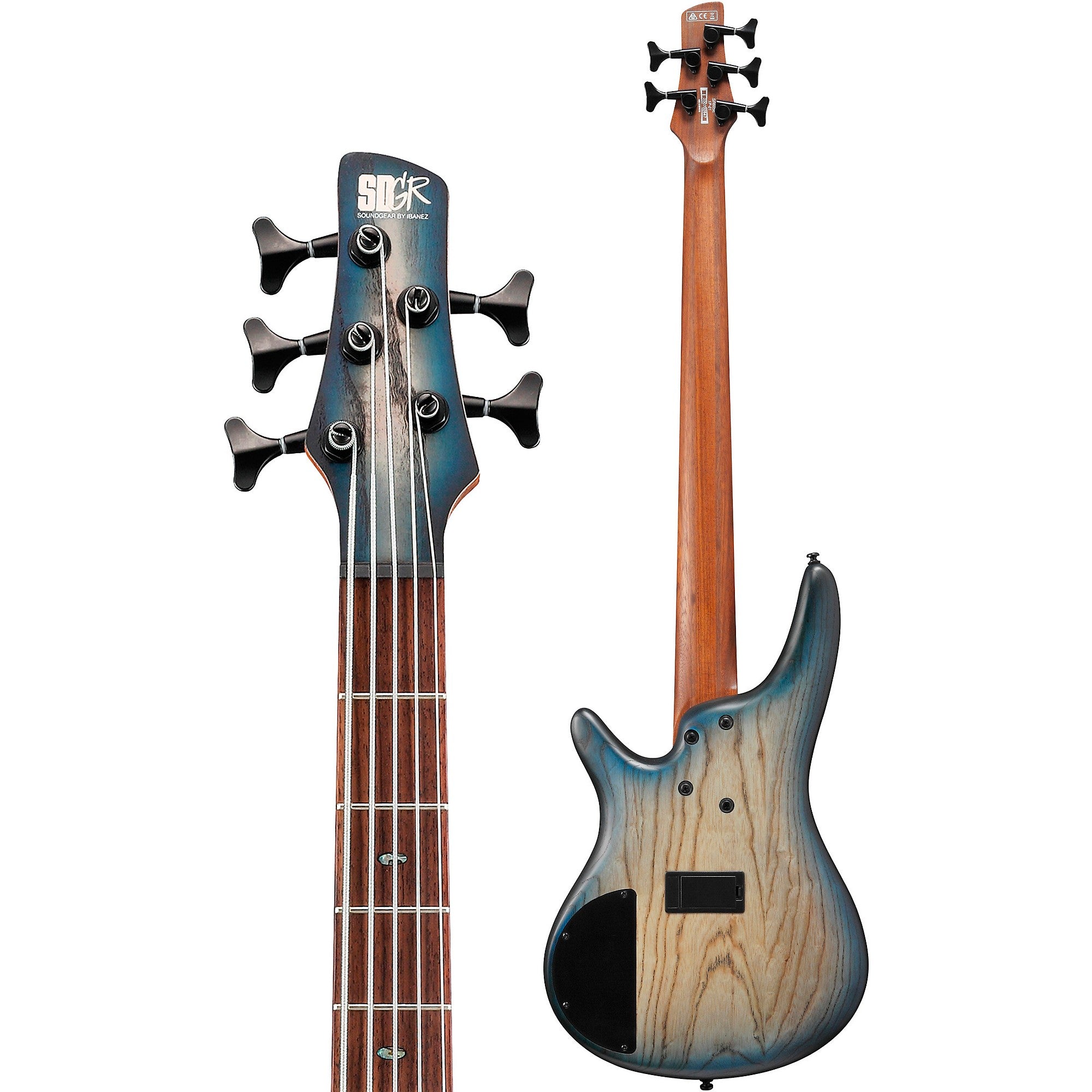 Ibanez SR605E 5-String Electric Bass Guitar Cosmic Blue Starburst Flat