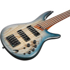 Ibanez SR605E 5-String Electric Bass Guitar Cosmic Blue Starburst Flat