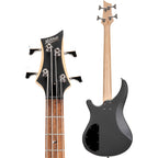 Mitchell MB100 Short-Scale Solidbody Electric Bass Guitar Charcoal Satin
