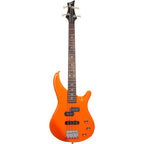 Mitchell MB100 Short-Scale Solidbody Electric Bass Guitar Orange