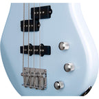 Mitchell MB100 Short-Scale Solidbody Electric Bass Guitar Powder Blue