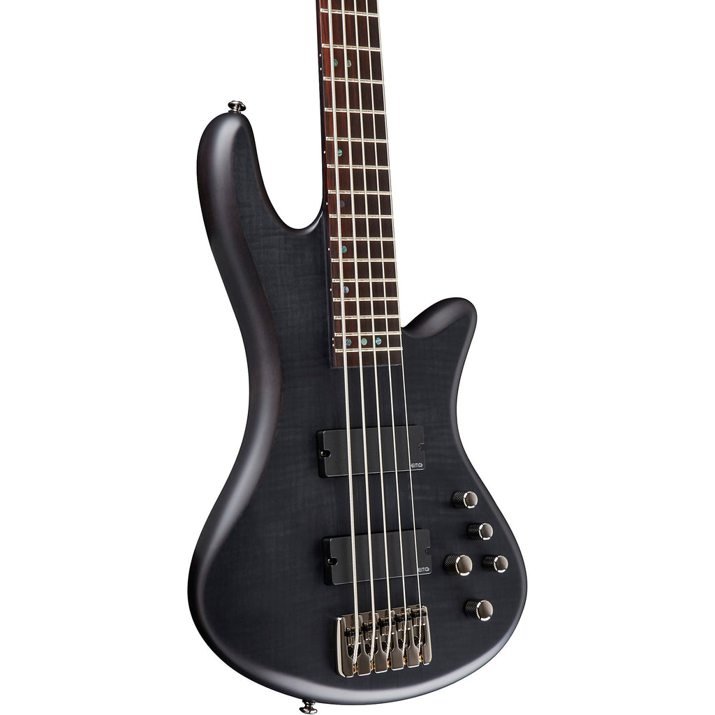 Schecter Guitar Research Stiletto Studio-5 Bass Satin See-Thru Black