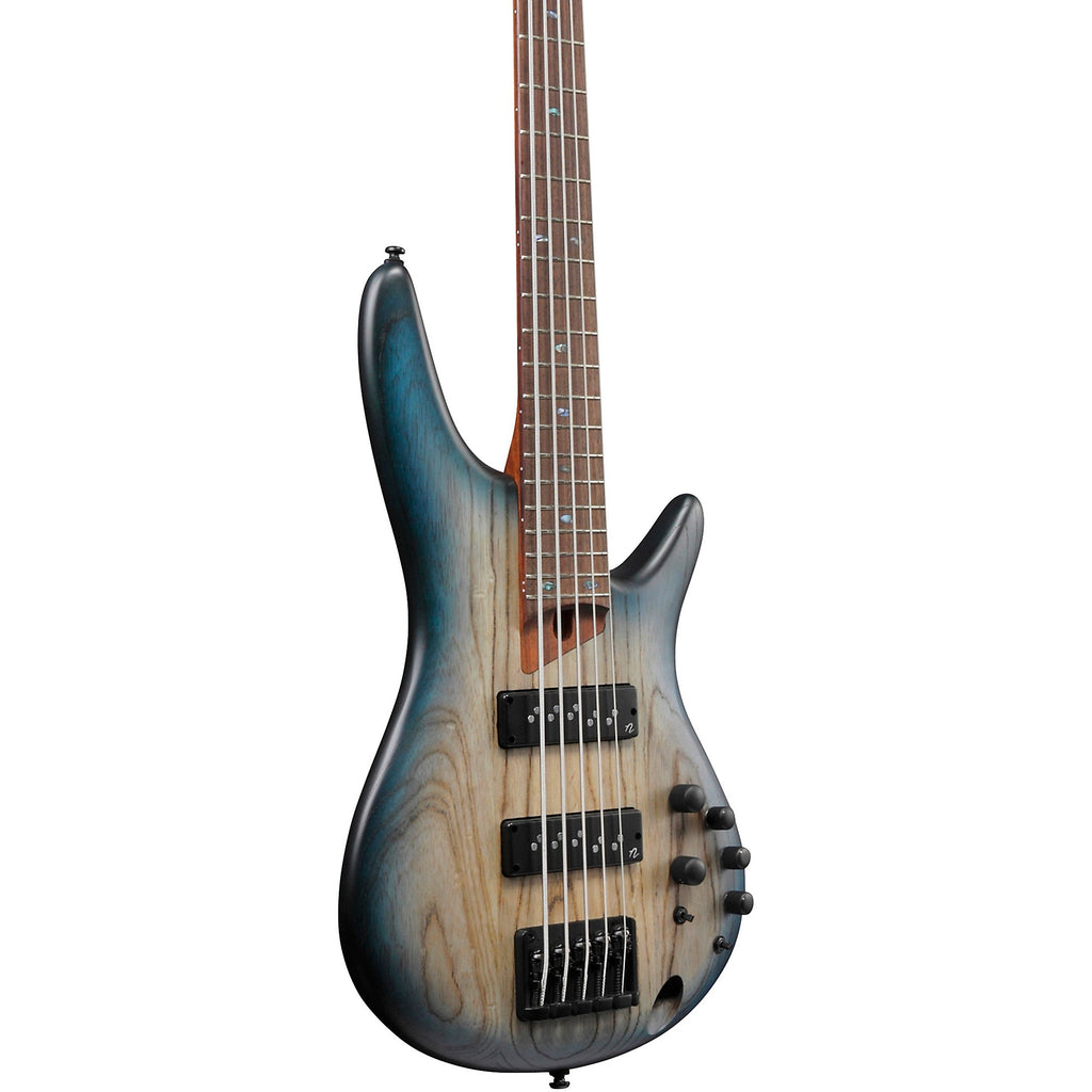 Ibanez SR605E 5-String Electric Bass Guitar Cosmic Blue Starburst Flat