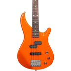 Mitchell MB100 Short-Scale Solidbody Electric Bass Guitar Orange