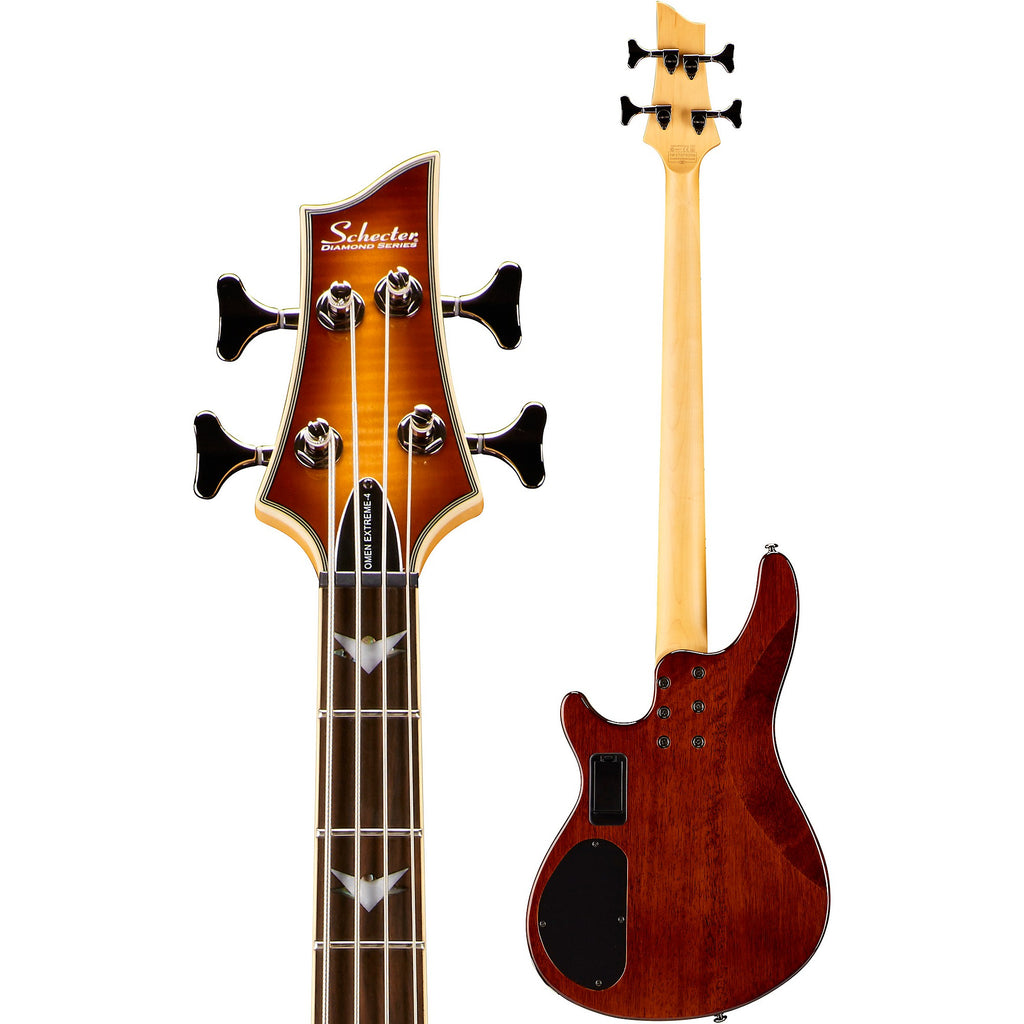 Schecter Guitar Research Omen Extreme-4 Electric Bass Guitar Vintage Sunburst