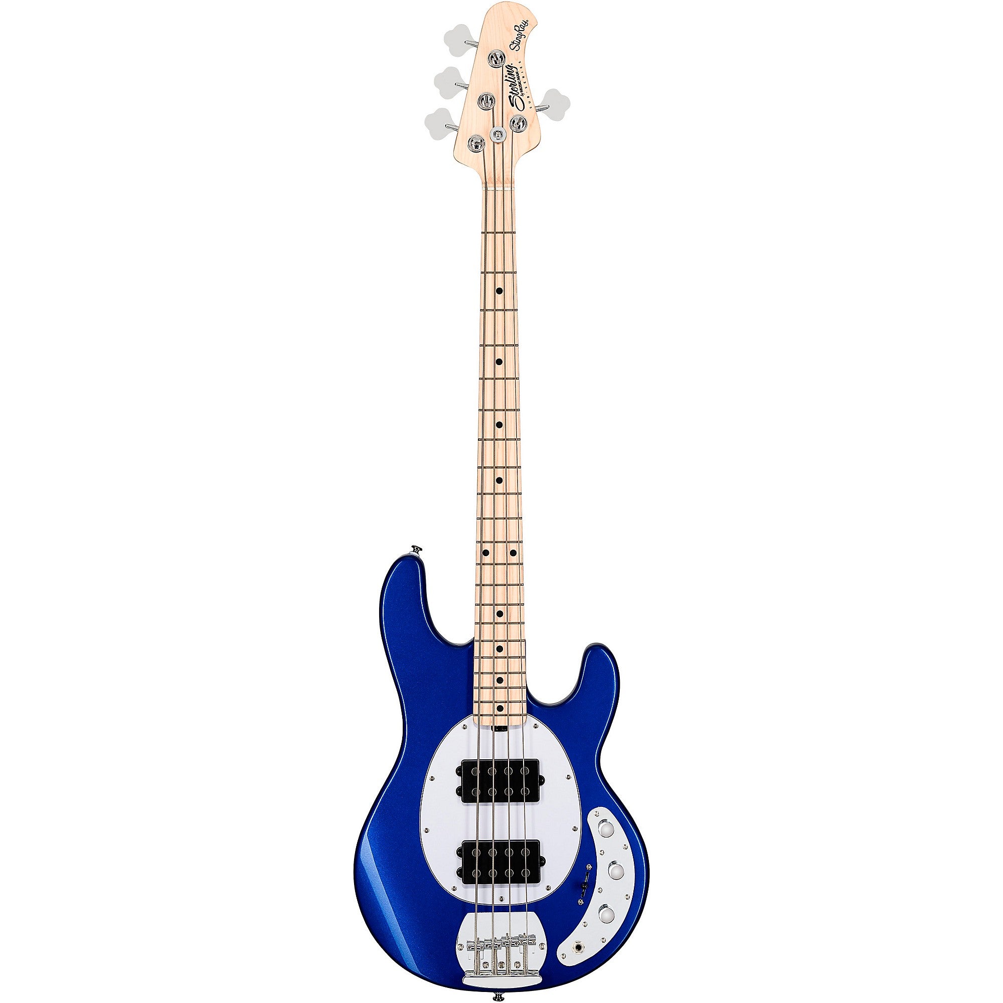 Sterling by Music Man StingRay Ray4HH Maple Fingerboard Electric Bass Cobra Blue