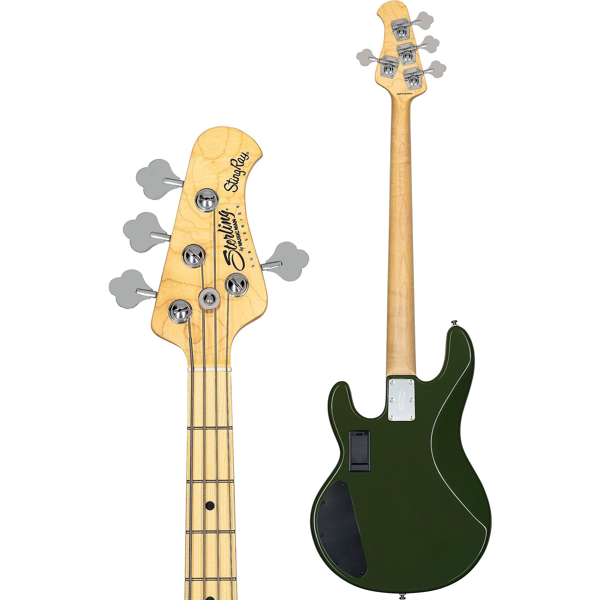 Sterling by Music Man StingRay Ray4HH Maple Fingerboard Electric Bass Olive
