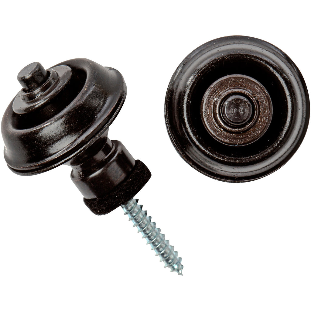 Dunlop Straplok Traditional Strap Retainer System Black