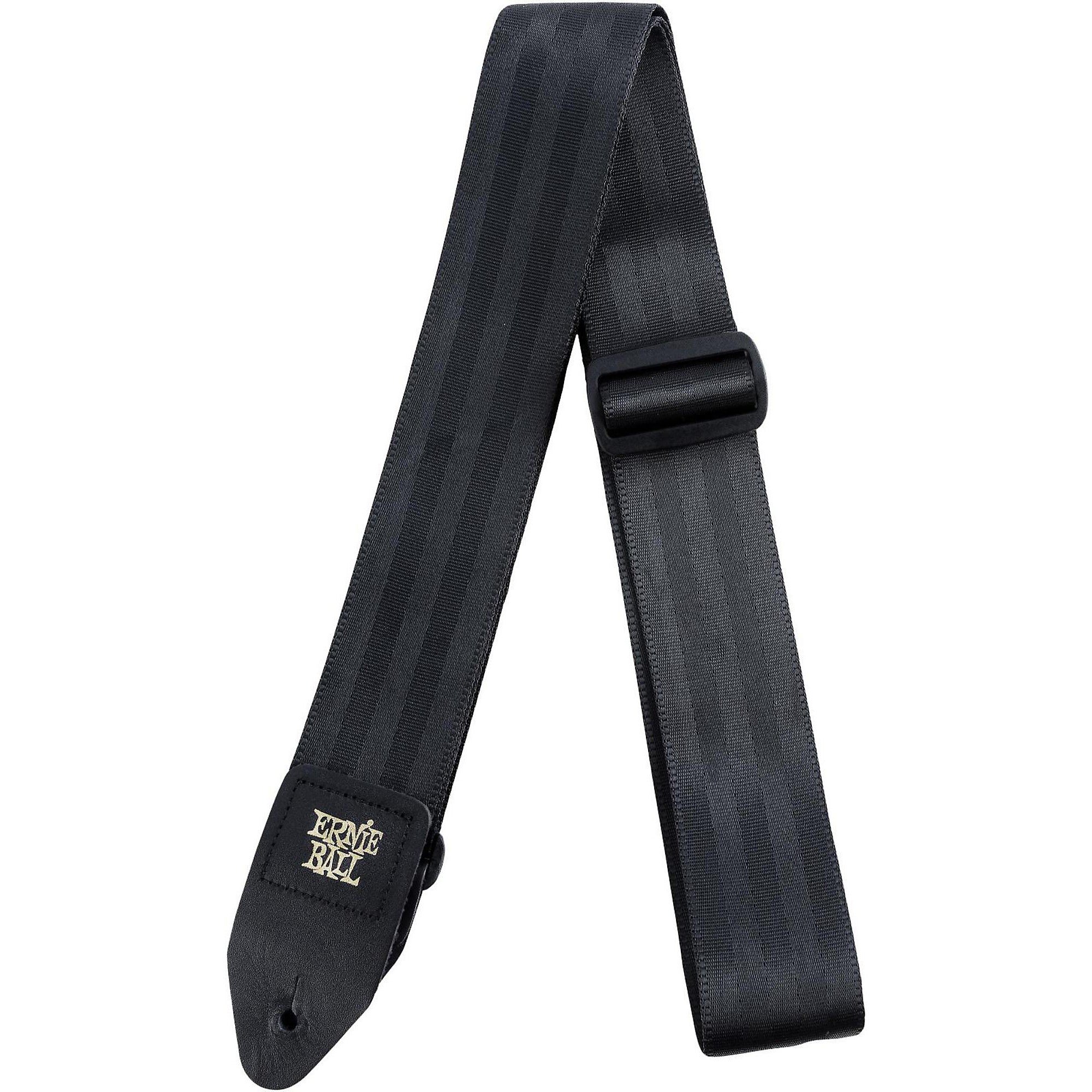 Ernie Ball 2-inch Seatbelt Webbing Strap Black 2 in.