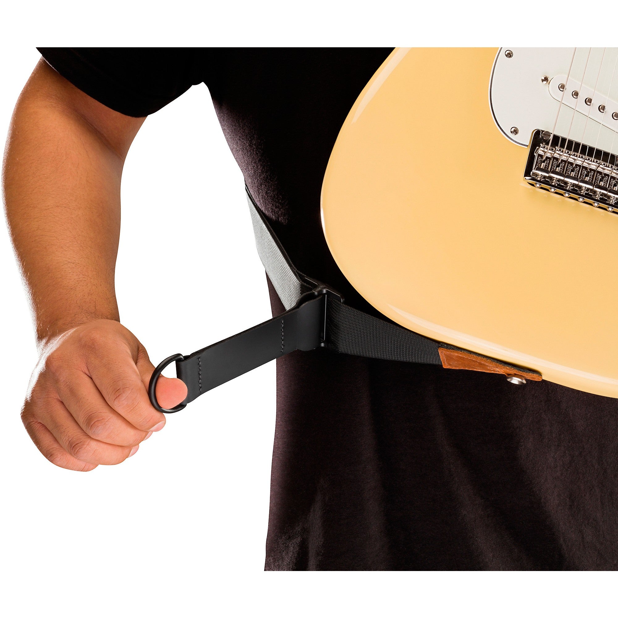 Fender Right Height Leather Guitar Strap Cognac 2.5 in.