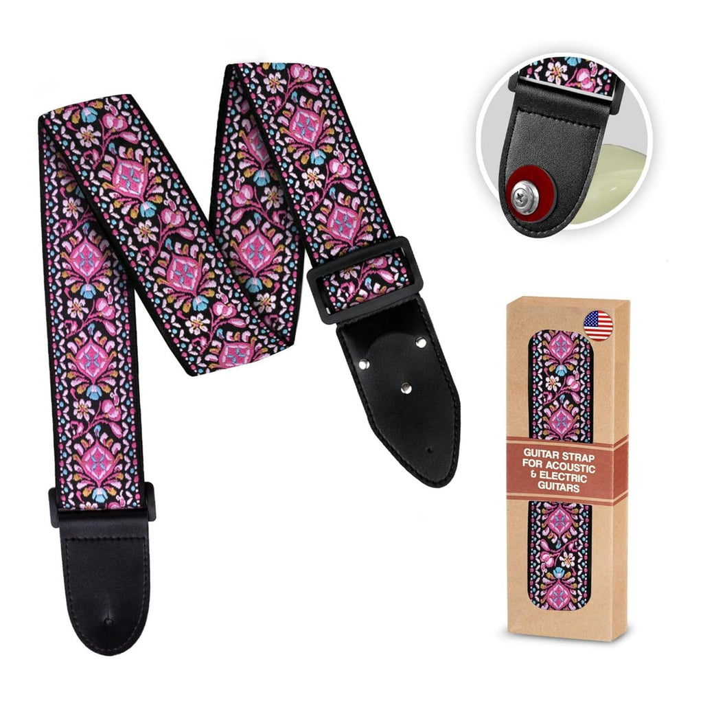 LW Essentials® Basic Woven / Embroidered Jacquard Guitar Strap