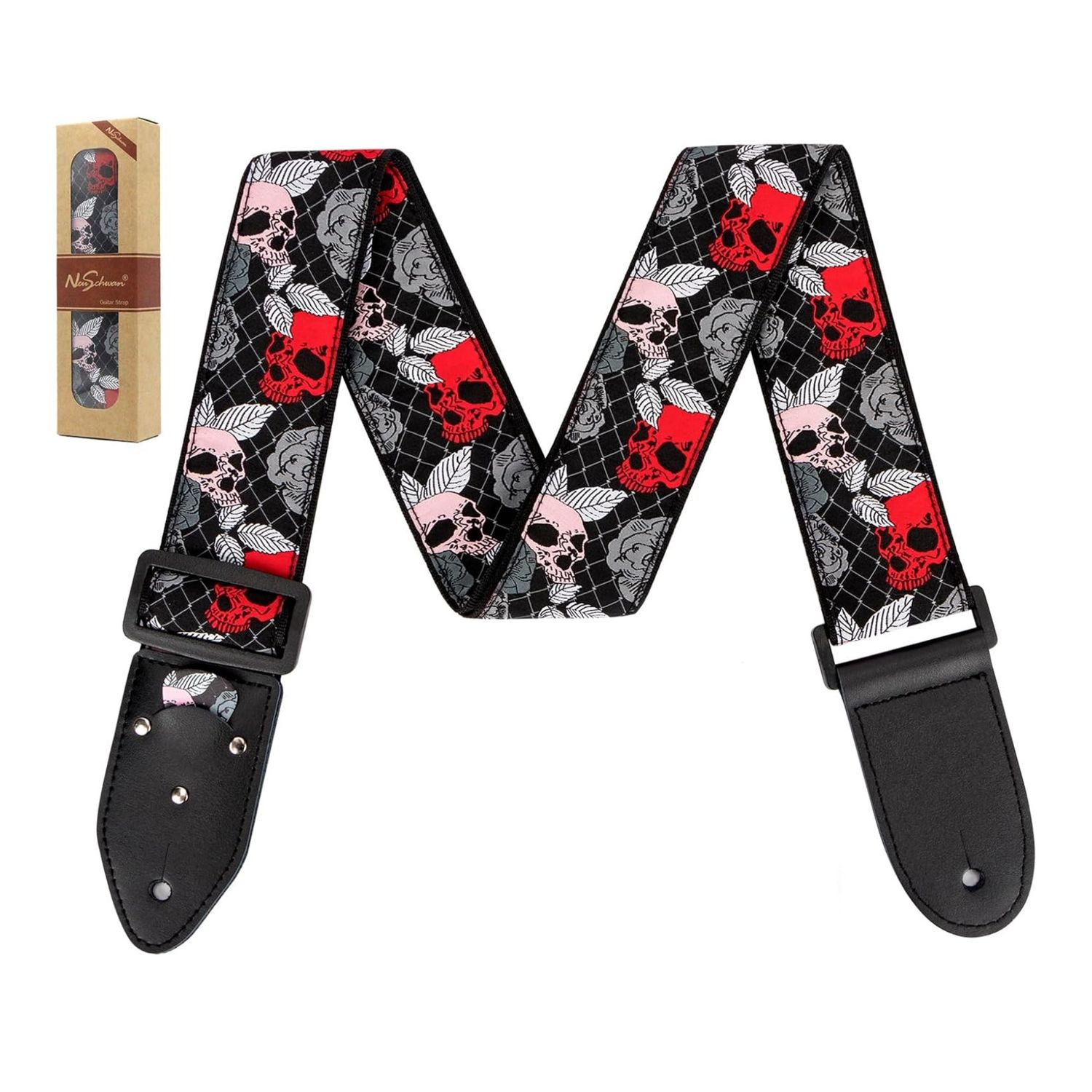 LW Essentials® Basic Woven / Embroidered Jacquard Guitar Strap