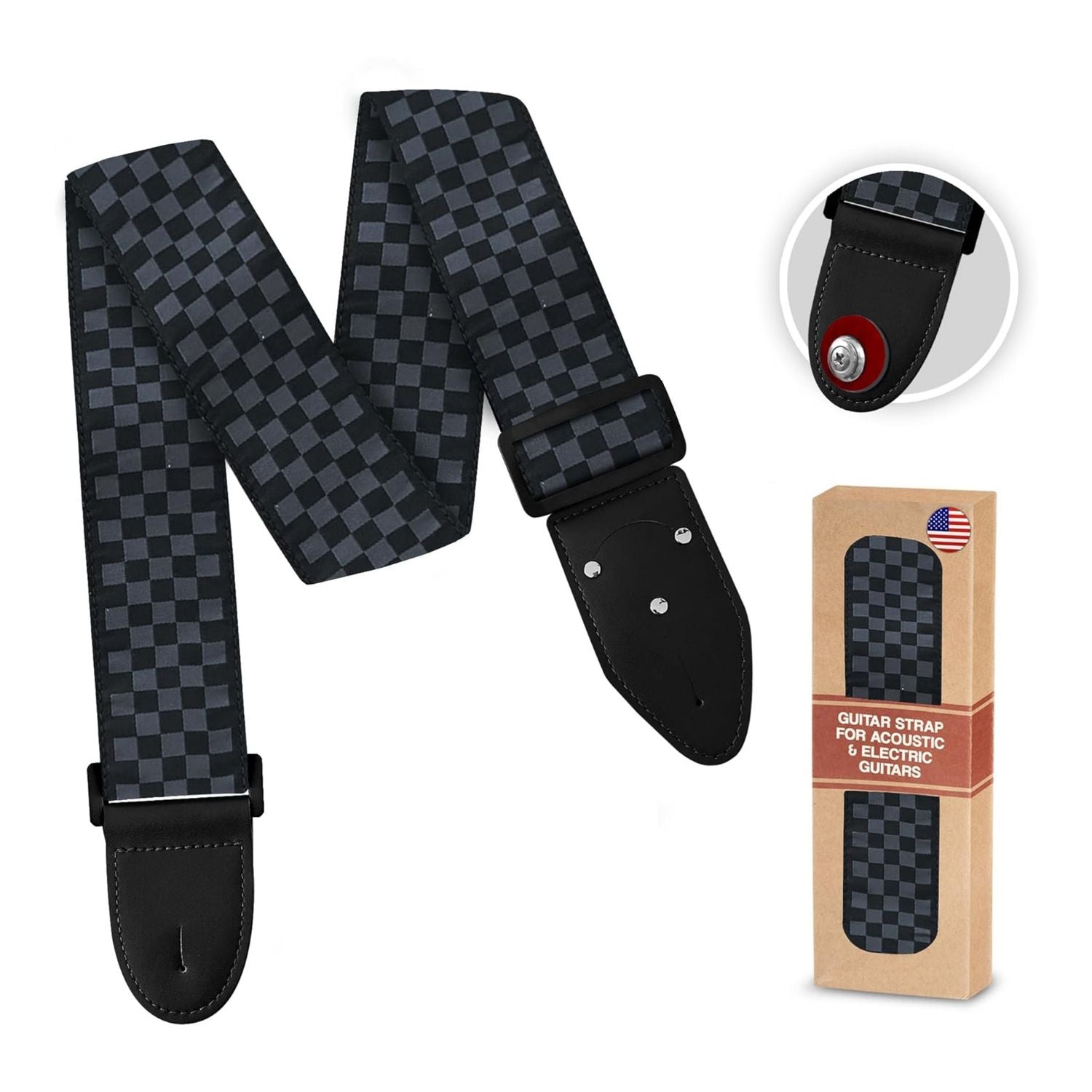 LW Essentials® Basic Woven / Embroidered Jacquard Guitar Strap