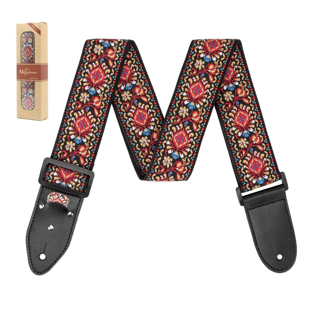 LW Essentials® Basic Woven / Embroidered Jacquard Guitar Strap