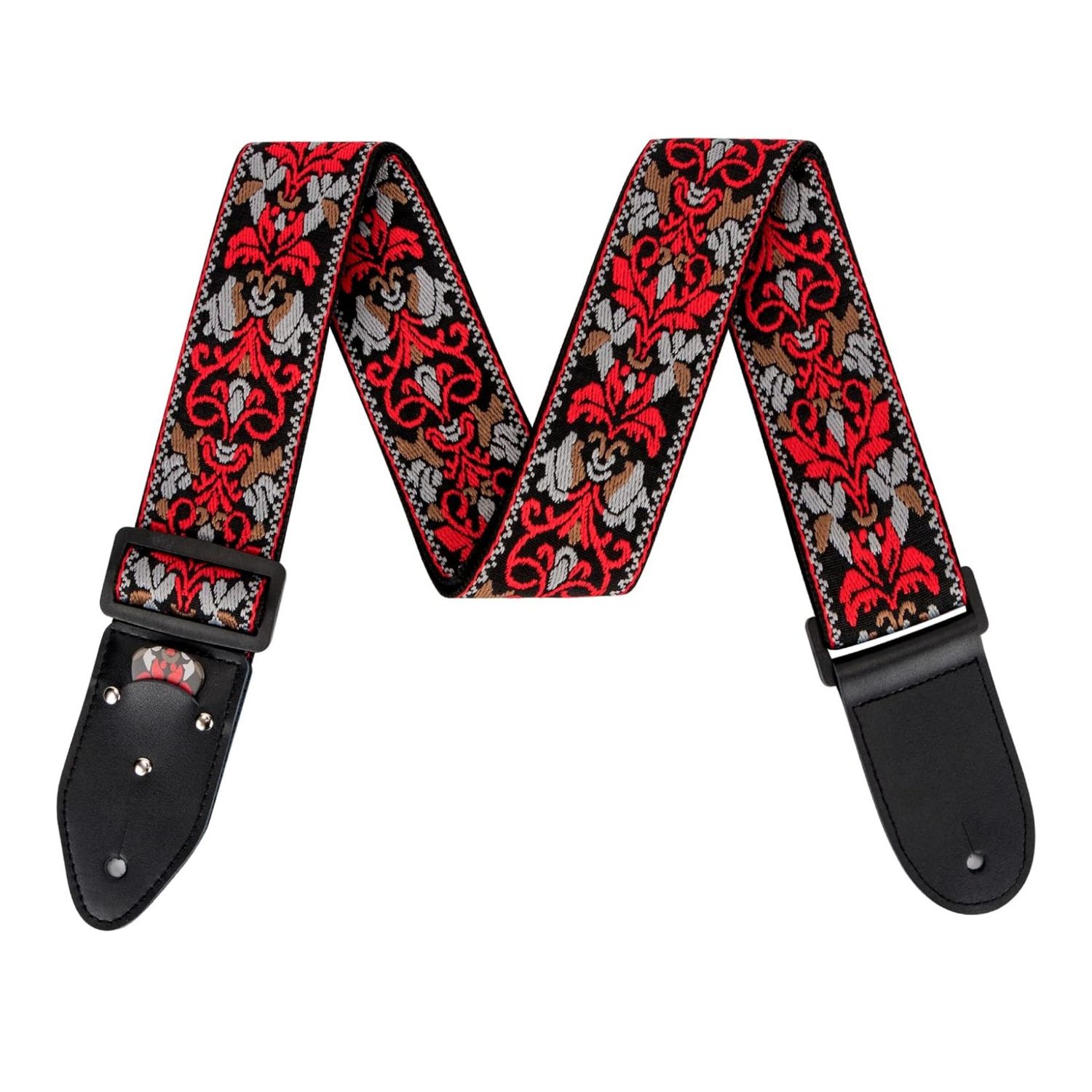 LW Essentials® Basic Woven / Embroidered Jacquard Guitar Strap