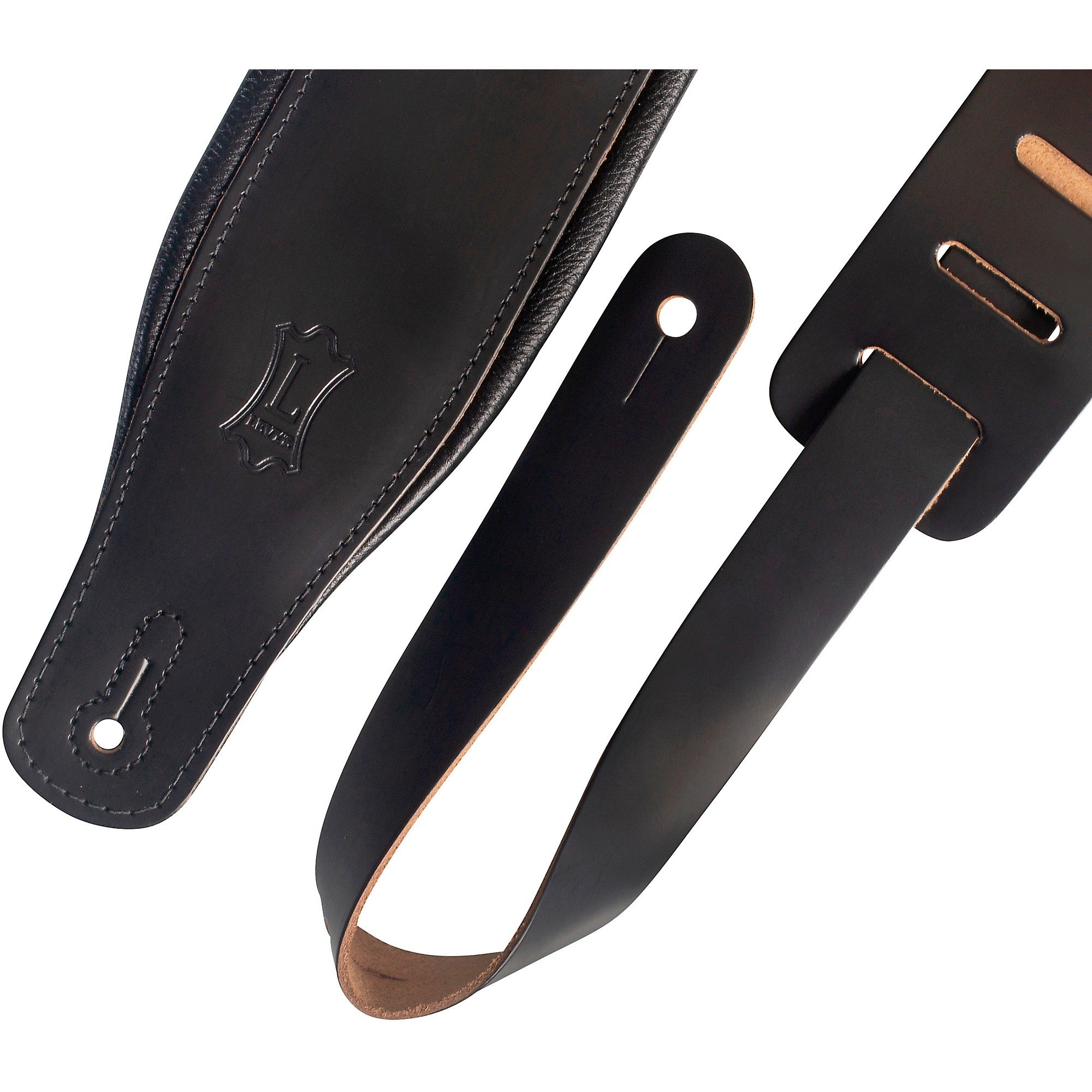 Levy's M26PD 3-inch Wide Top Grain Leather Guitar Strap