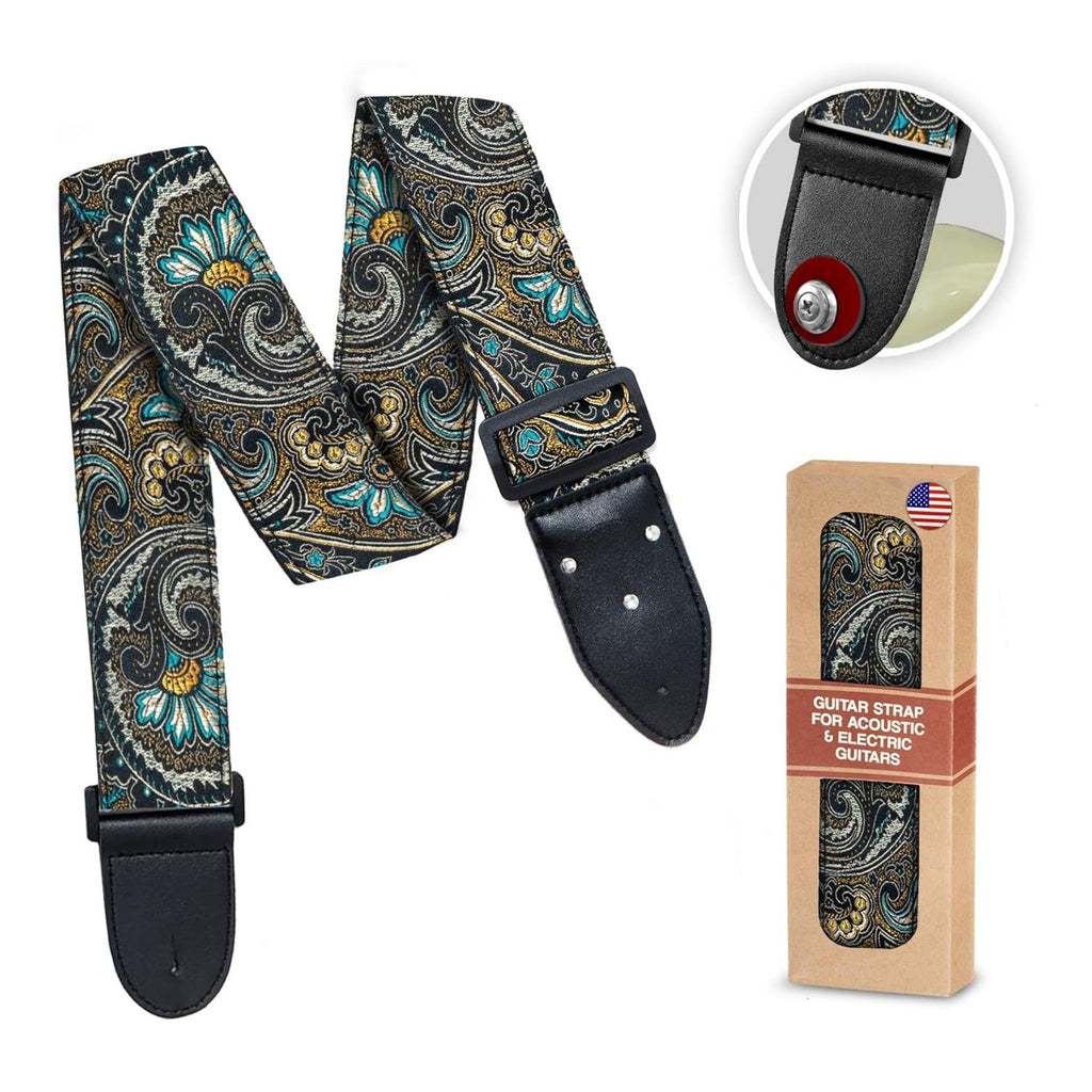 LW Essentials® Basic Woven / Embroidered Jacquard Guitar Strap