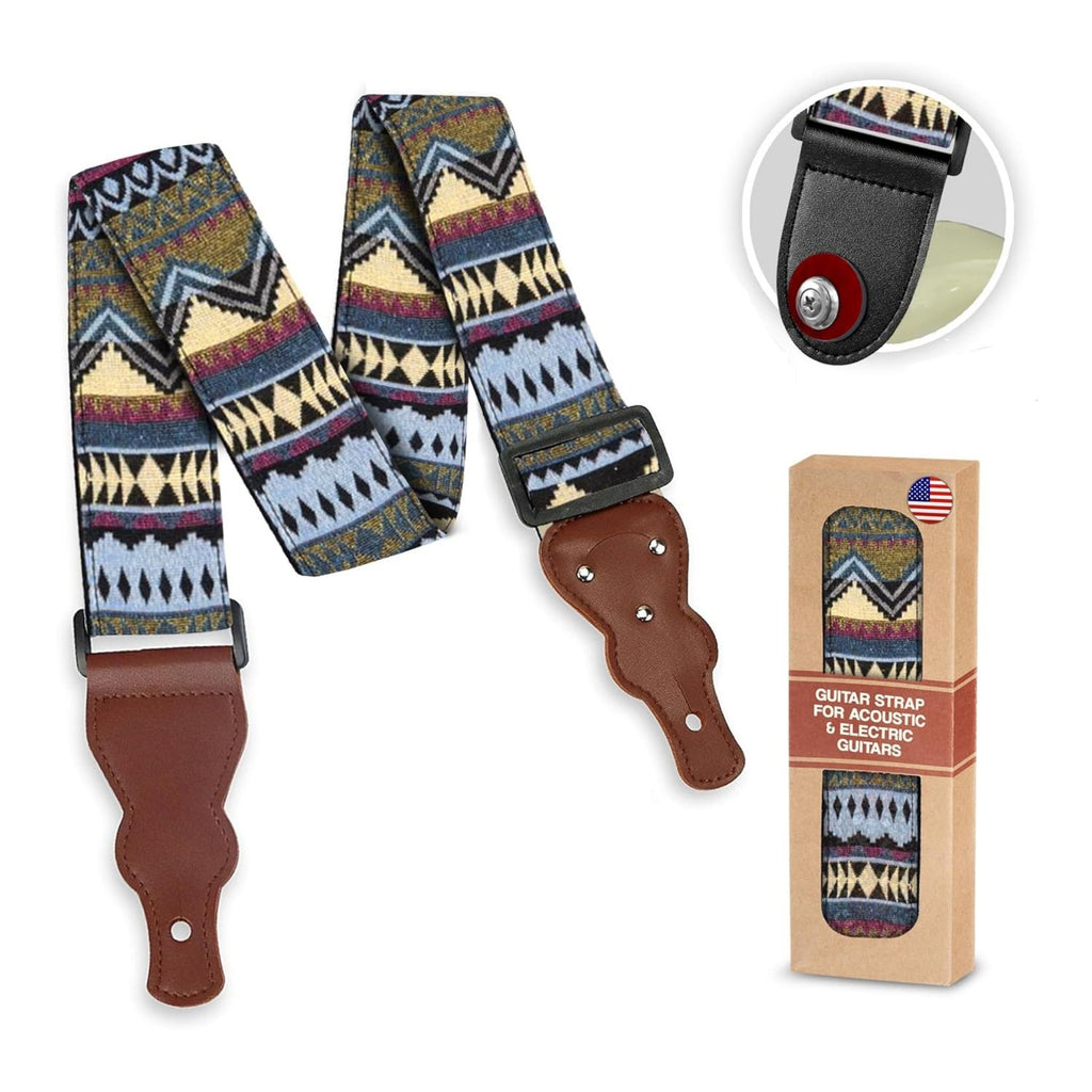 LW Essentials® Basic Woven / Embroidered Jacquard Guitar Strap