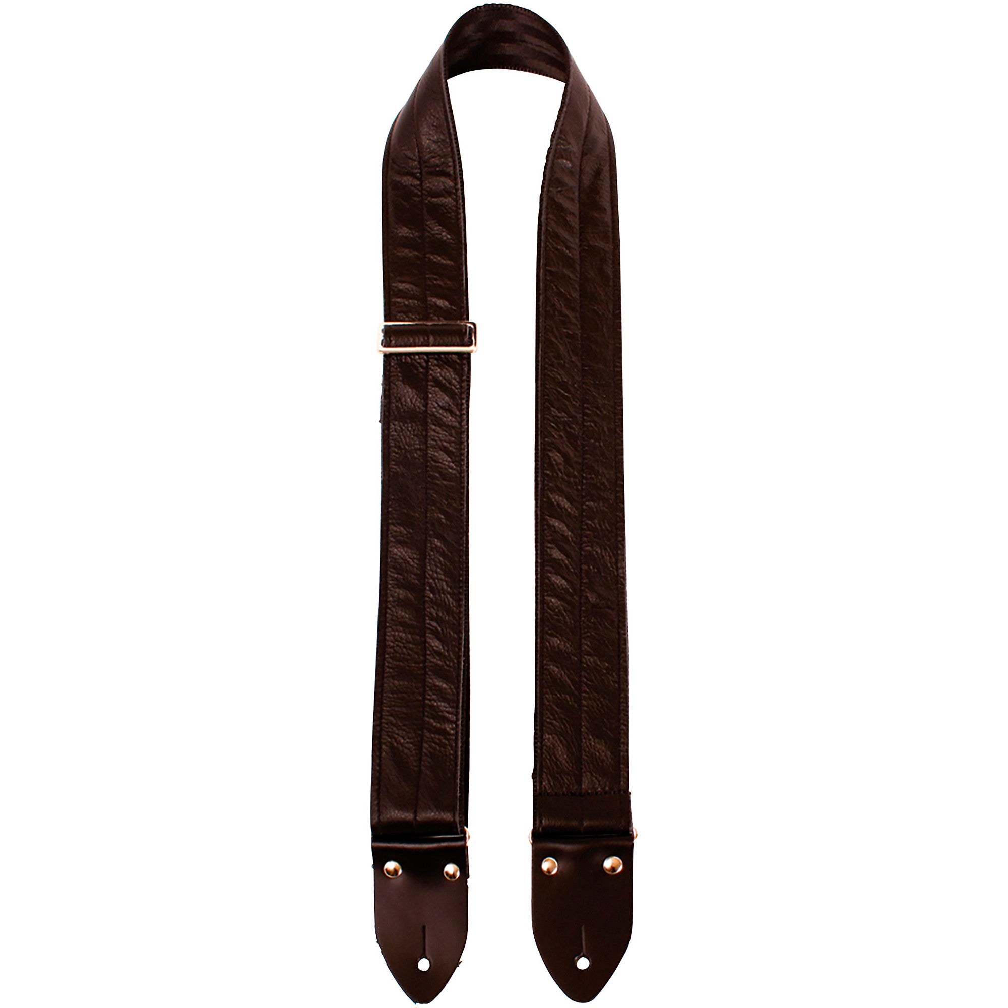 Perri's 2-inch Leather & Seatbelt Guitar Strap - Black Black/Black 39 to 58 in.
