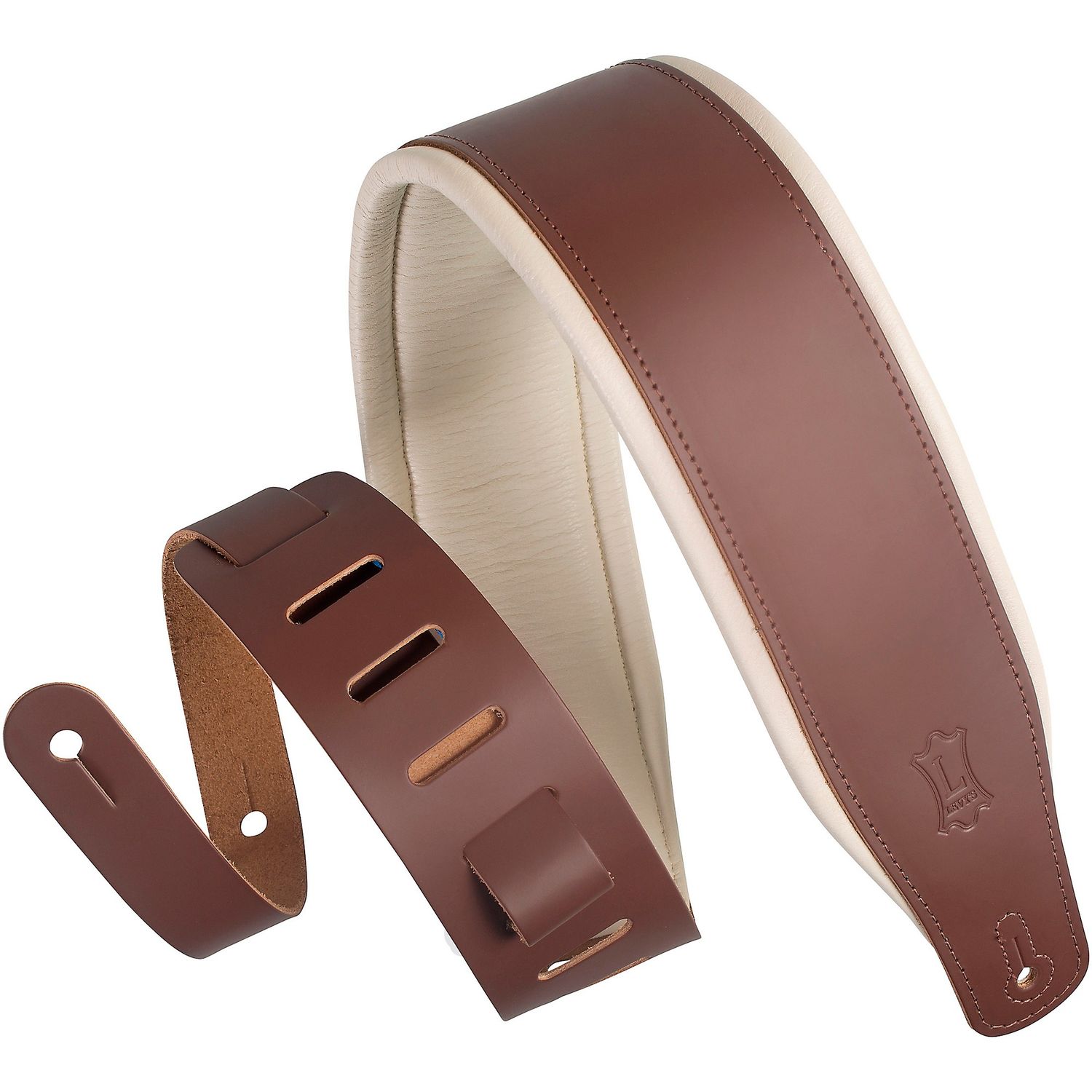 Levy's M26PD 3-inch Wide Top Grain Leather Guitar Strap
