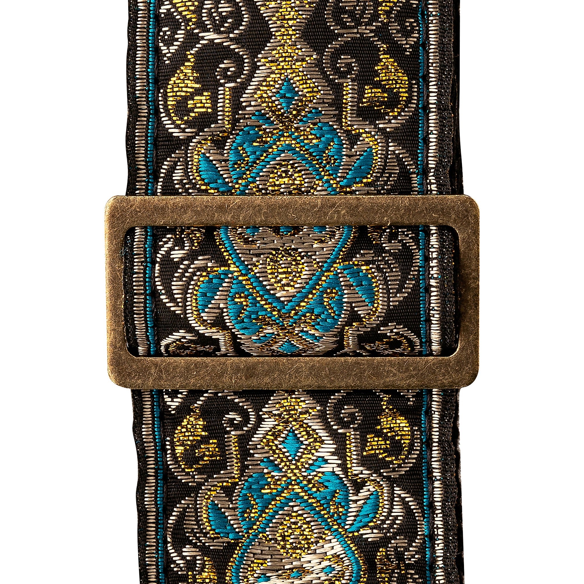 PRS Deluxe Retro Jacquard Guitar Strap Teal 2 in.