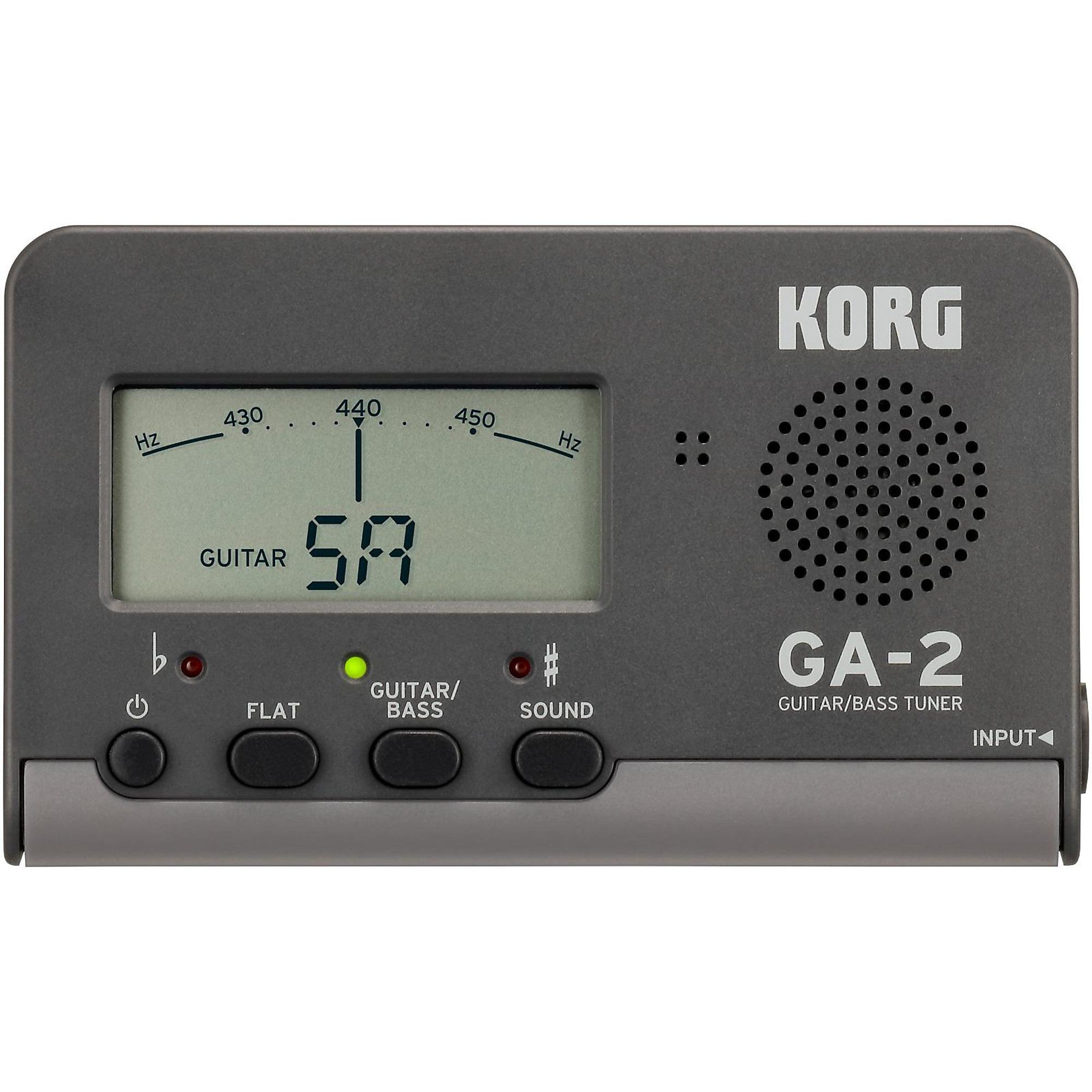 KORG GA-2 Handheld Guitar and Bass Tuner Black