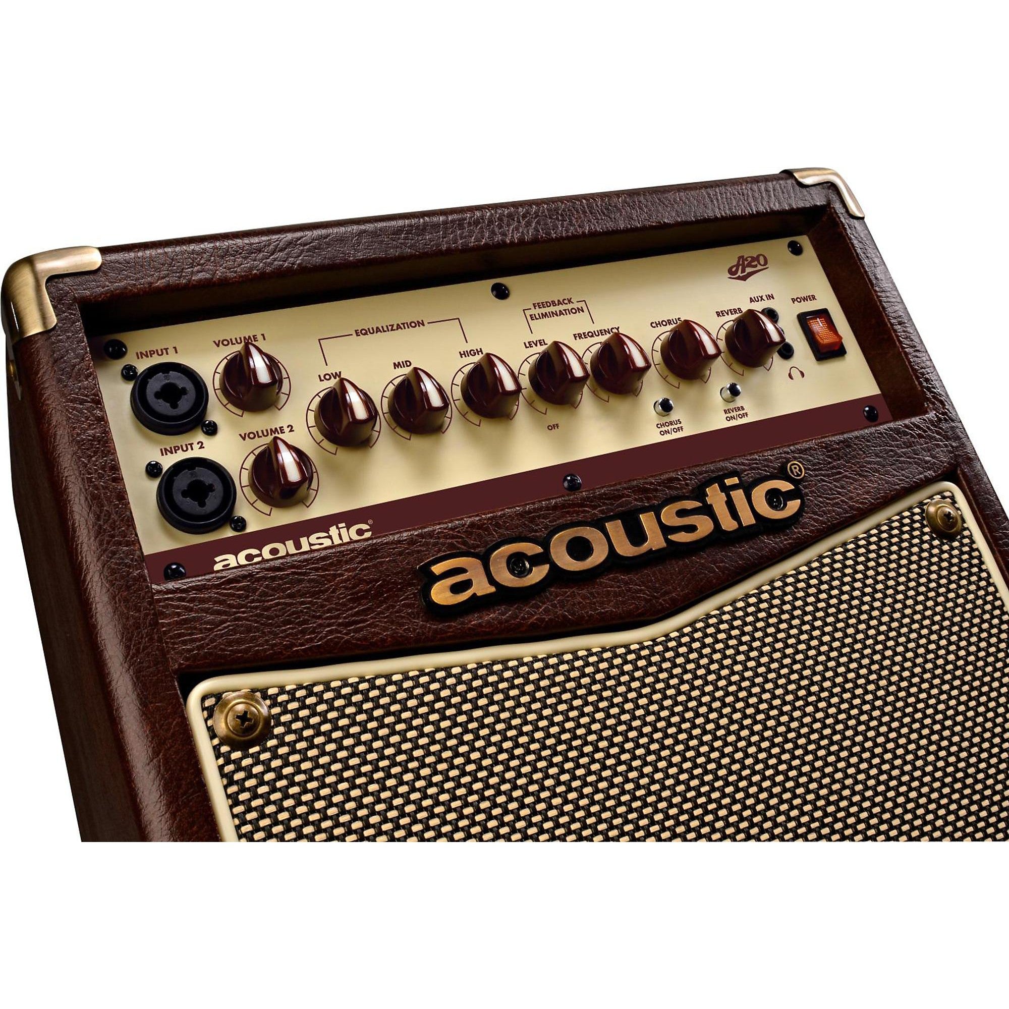 Acoustic A20 20W Acoustic Guitar Amplifier Brown/Tan