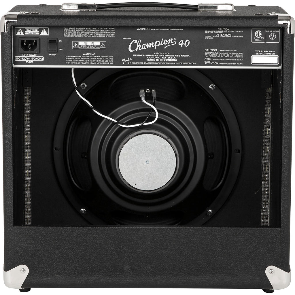 Fender Champion 40 Guitar Combo Amp Black