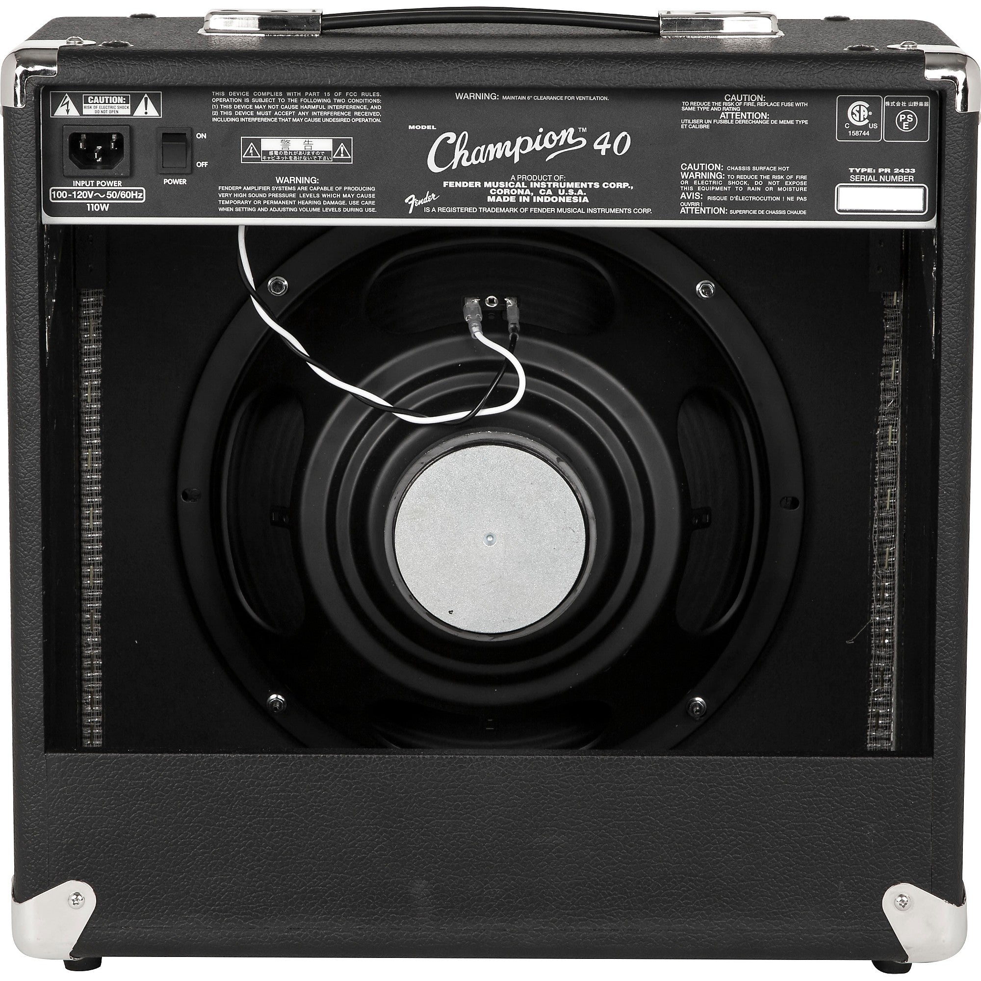Fender Champion 40 Guitar Combo Amp Black