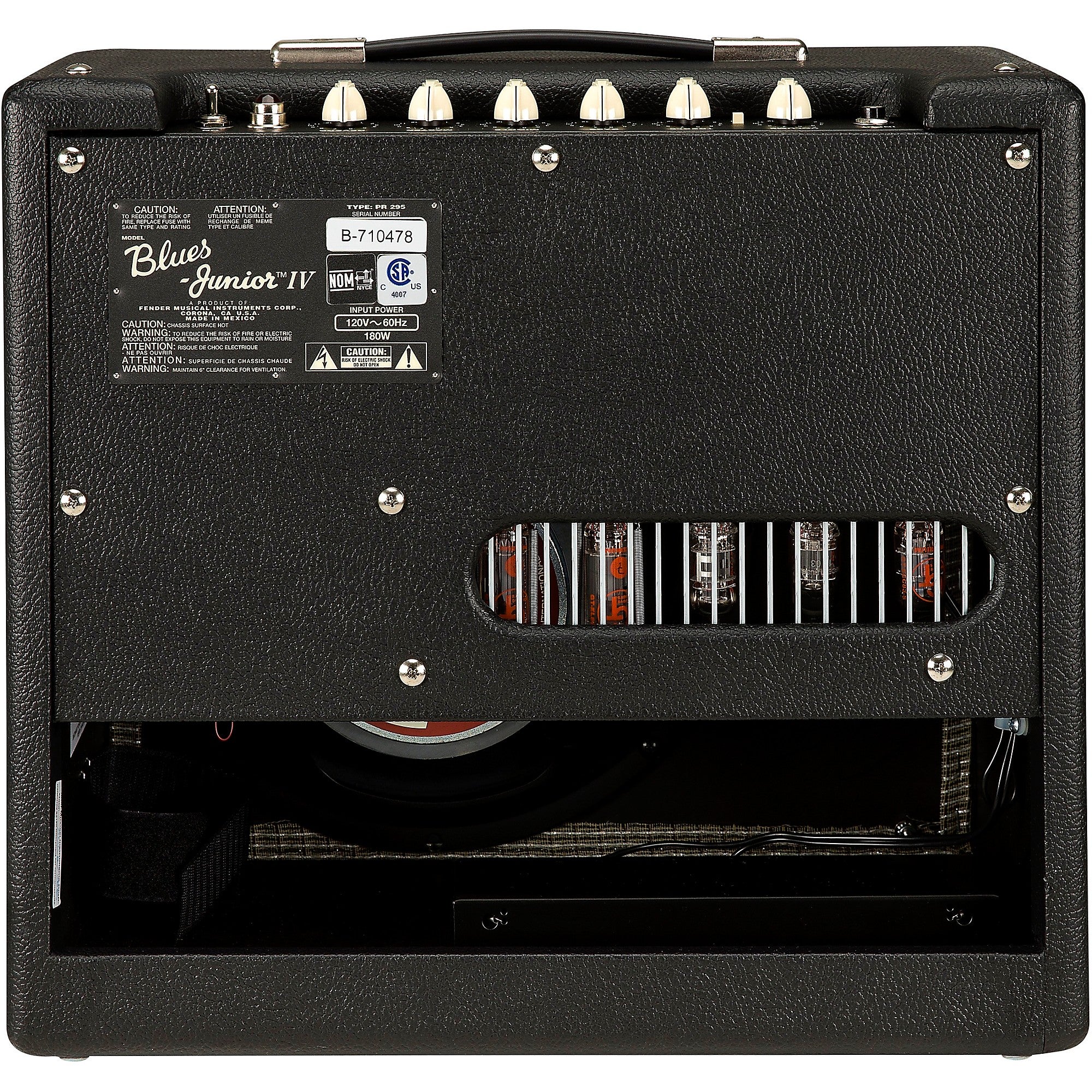 Fender Blues Junior IV 15W 1x12 Tube Guitar Combo Amplifier Black