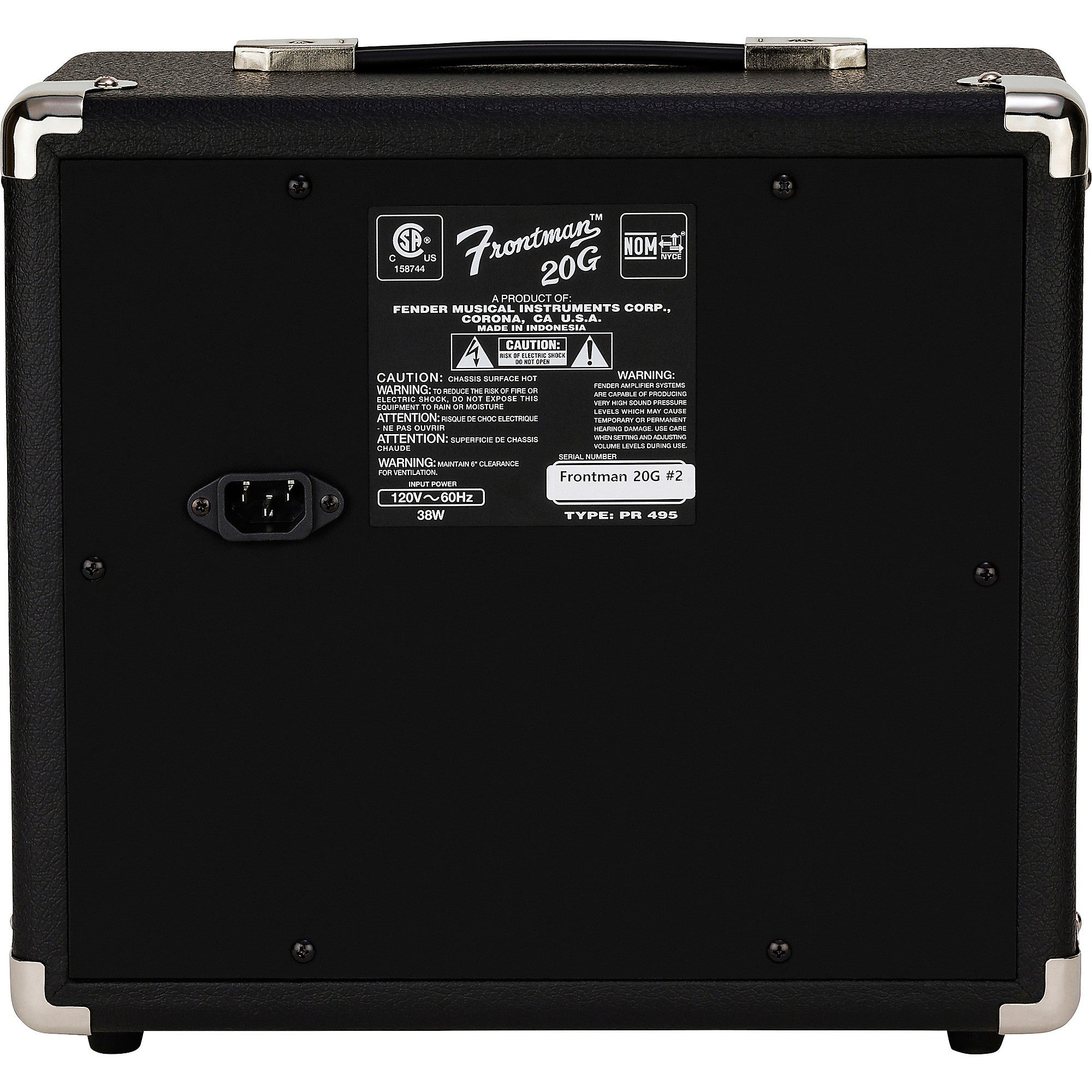 Fender Frontman 20G Guitar Combo Amp Black