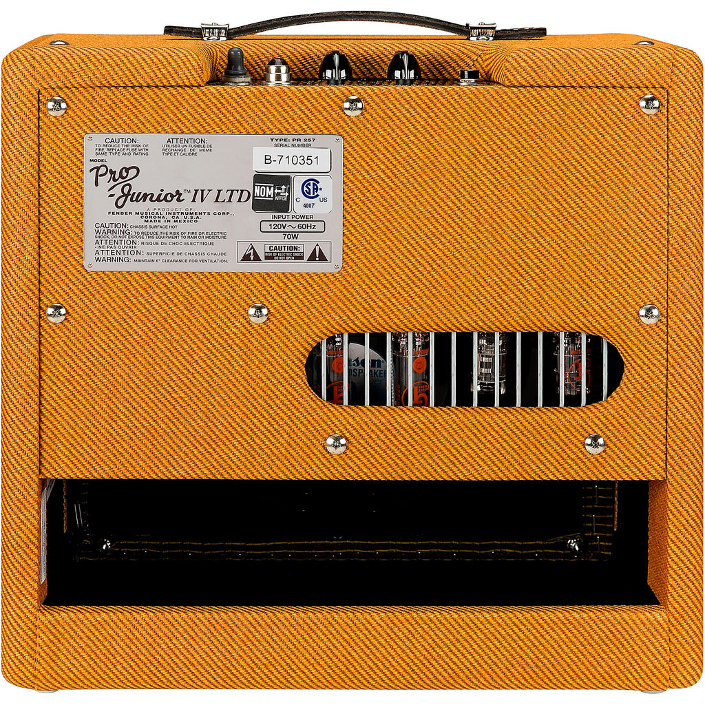 Fender Pro Junior IV 15W 1x10 Tube Guitar Combo Amplifier Lacquered Tweed