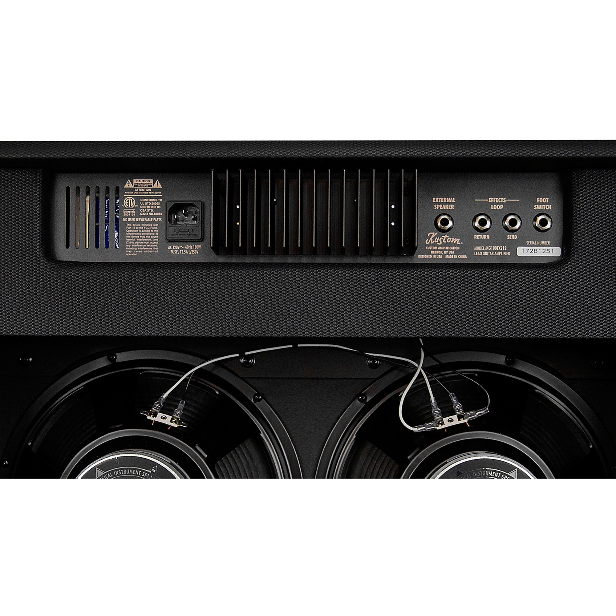 Kustom KG100FX212 100-Watt 2x12 Guitar Combo Amplifier