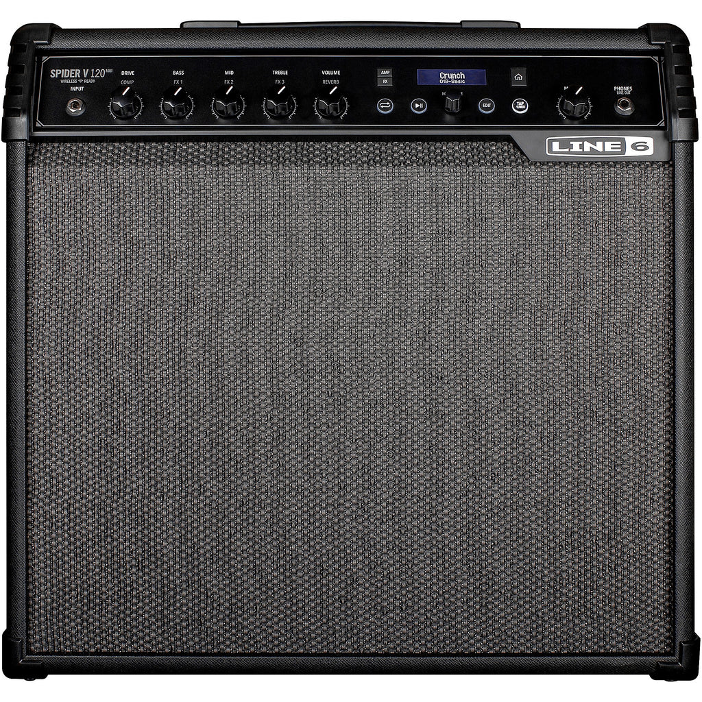 Line 6 Spider V 120 MKII 120W 1x12 Guitar Combo Amp Black