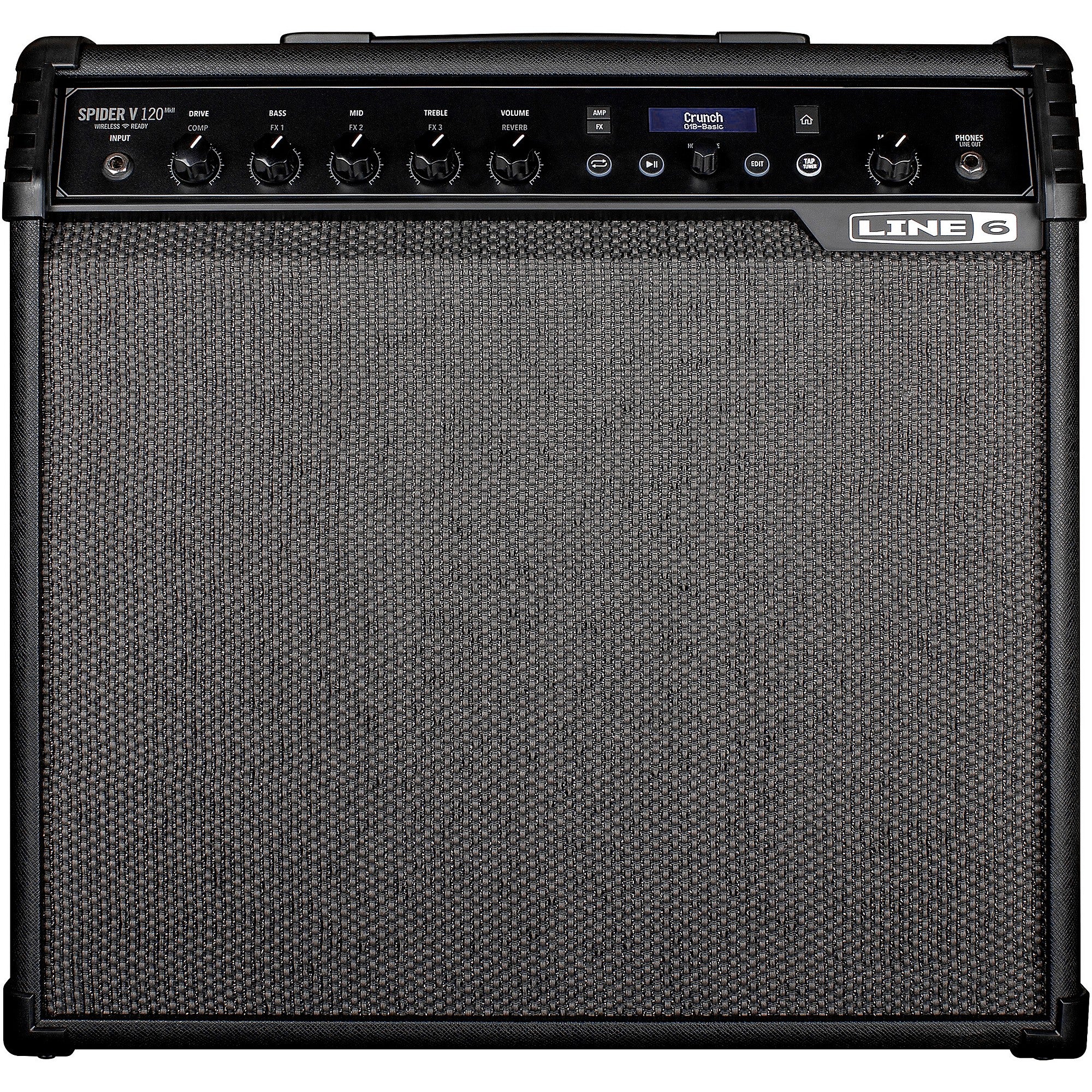 Line 6 Spider V 120 MKII 120W 1x12 Guitar Combo Amp Black