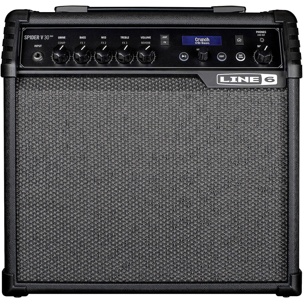 Line 6 Spider V 30 MKII 30W 1x8 Guitar Combo Amp Black