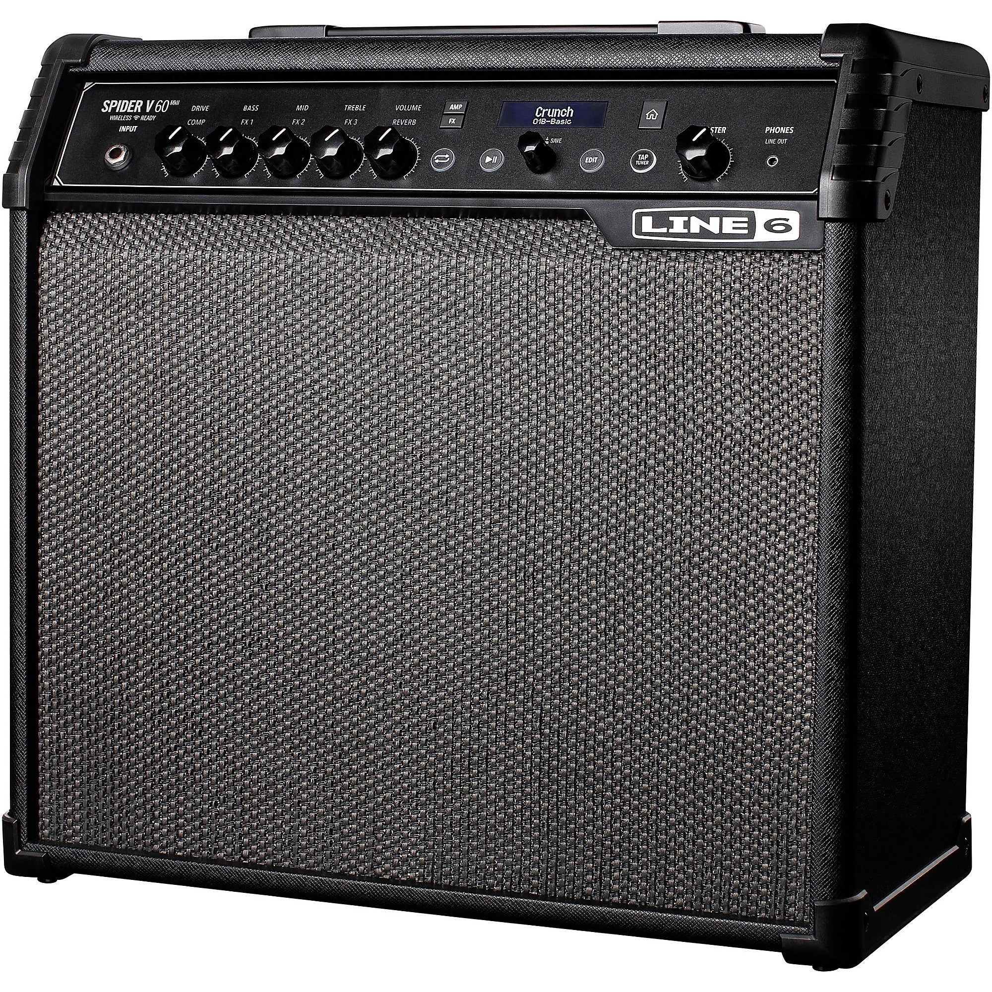 Line 6 Spider V 60 MKII 60W 1x10 Guitar Combo Amp Black