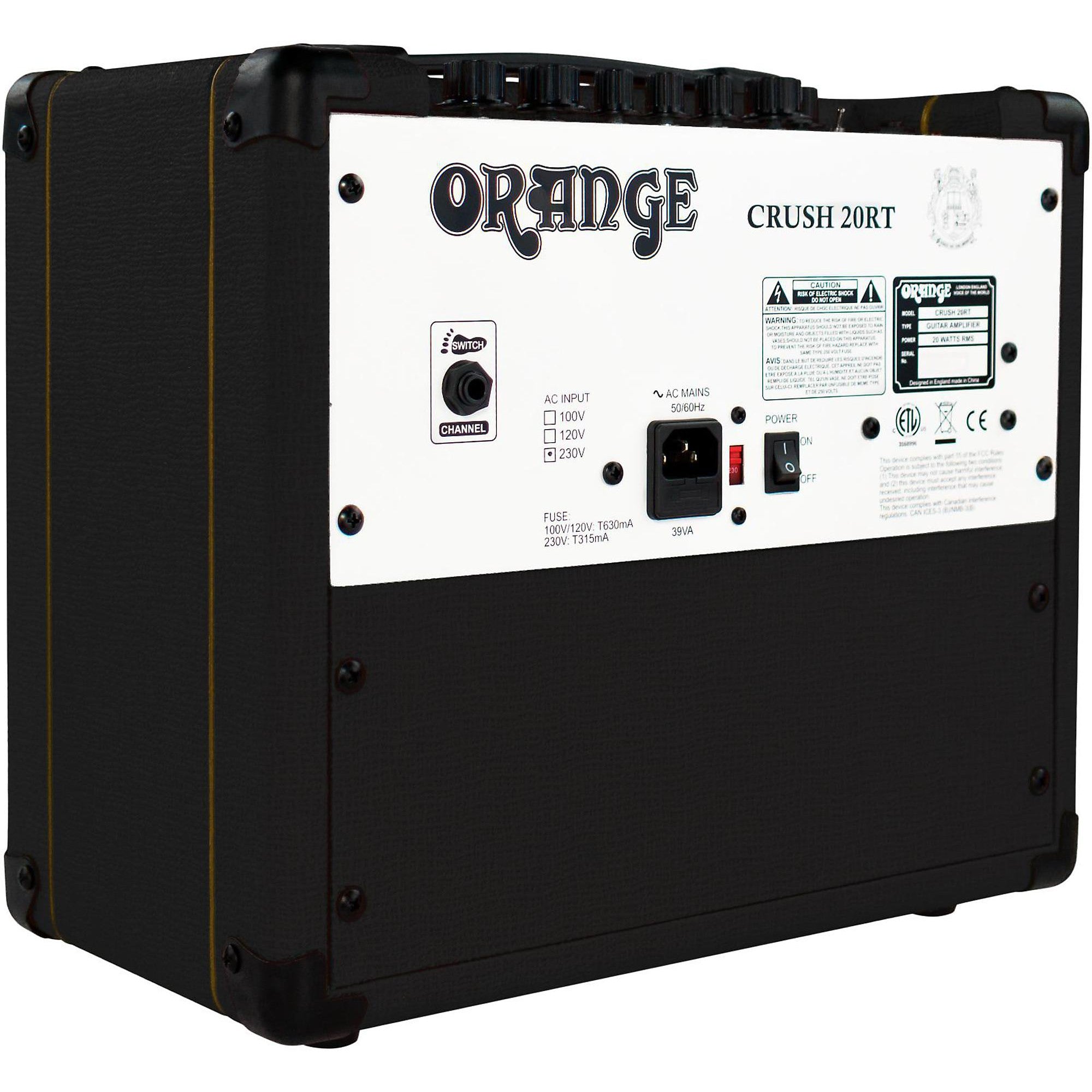 Orange Amplifiers Crush 20RT 20W 1x8 Guitar Combo Amp