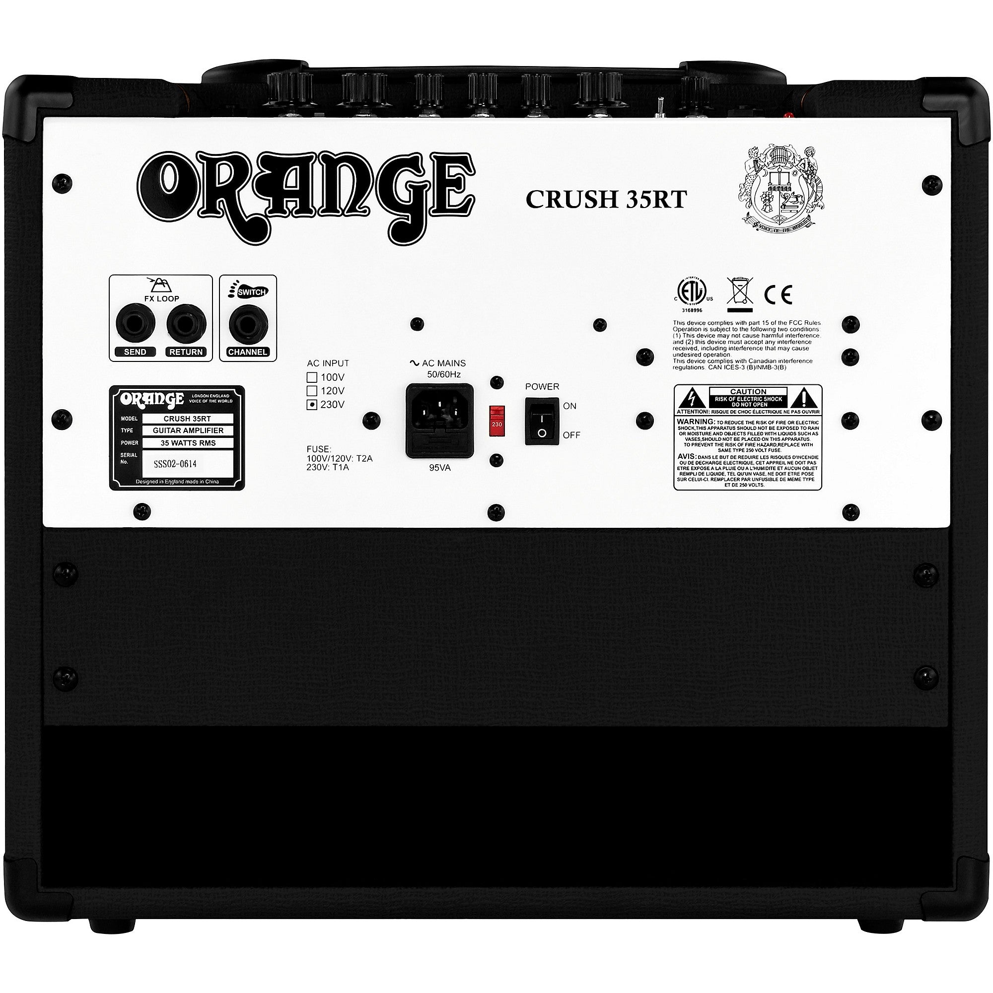 Orange Amplifiers Crush 35RT 35W 1x10 Guitar Combo Amp