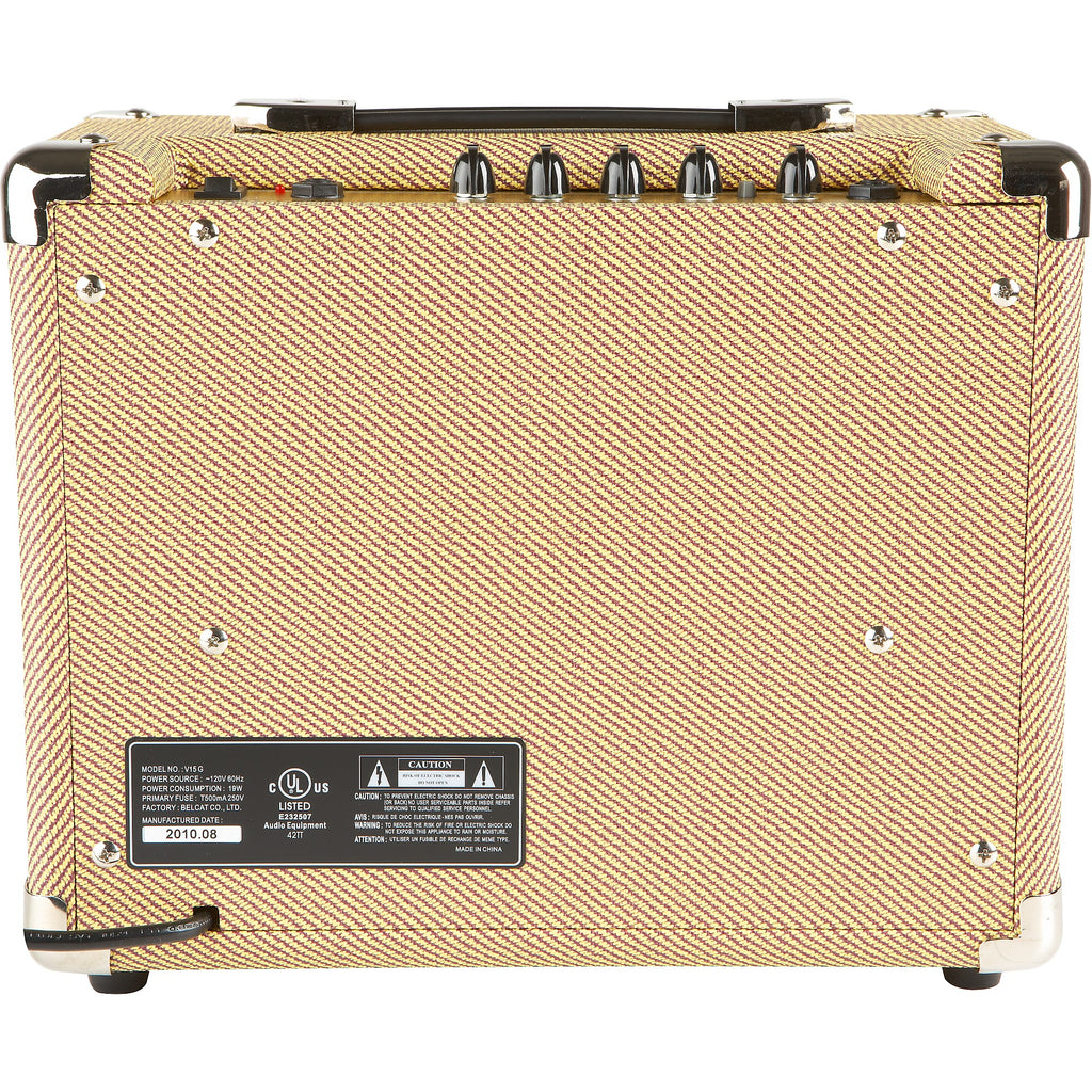 Rogue V15G 15W 1x6.5 Guitar Combo Amp Vintage Tweed