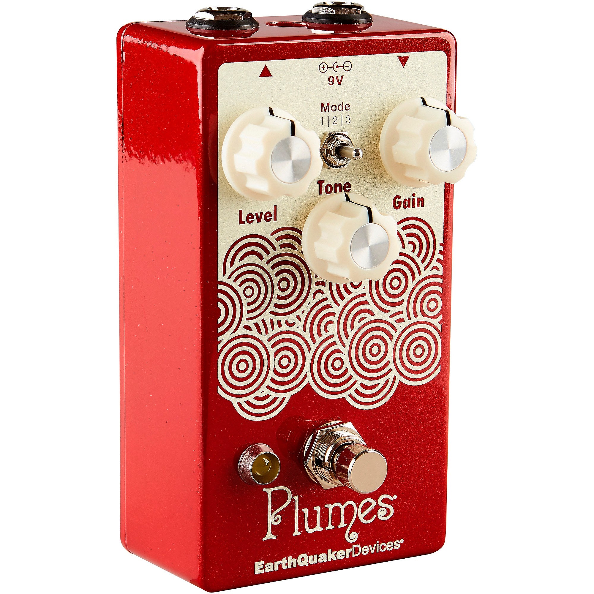 EarthQuaker Devices Plumes Small Signal Shredder Overdrive Effects Pedal Cherry Bomb
