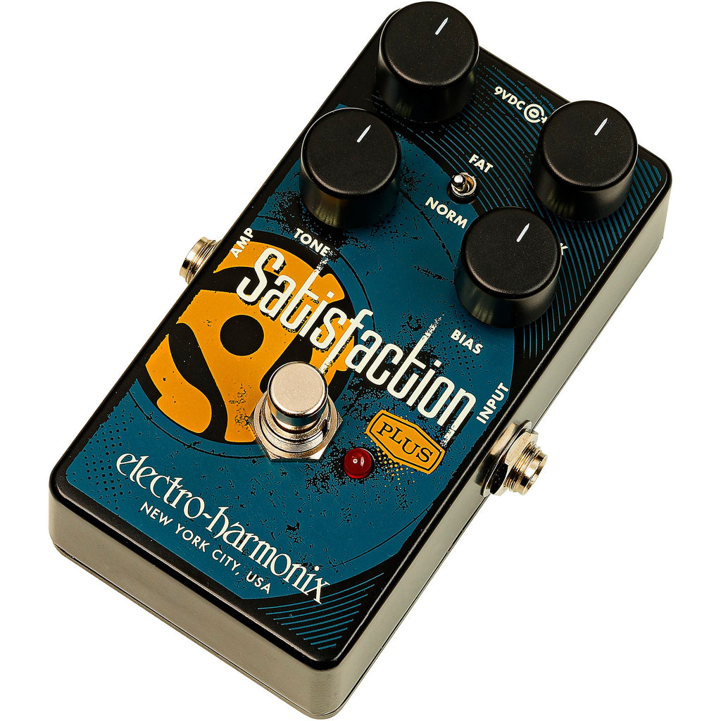 Electro-Harmonix Satisfaction Plus Fuzz Effects Pedal Black and Blue