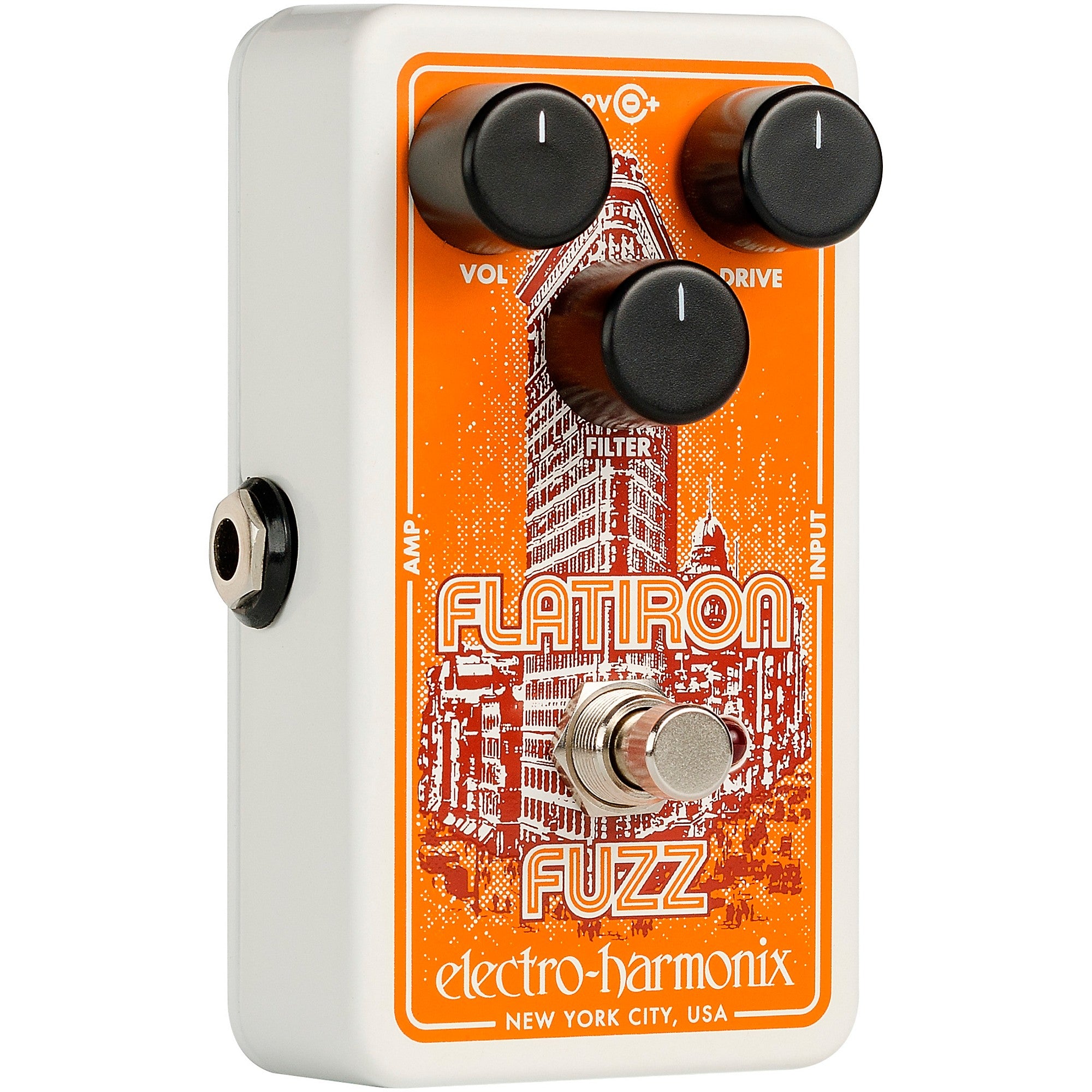 Electro-Harmonix Flatiron Fuzz Op-Amp Powered Fuzz/Distortion Effects Pedal