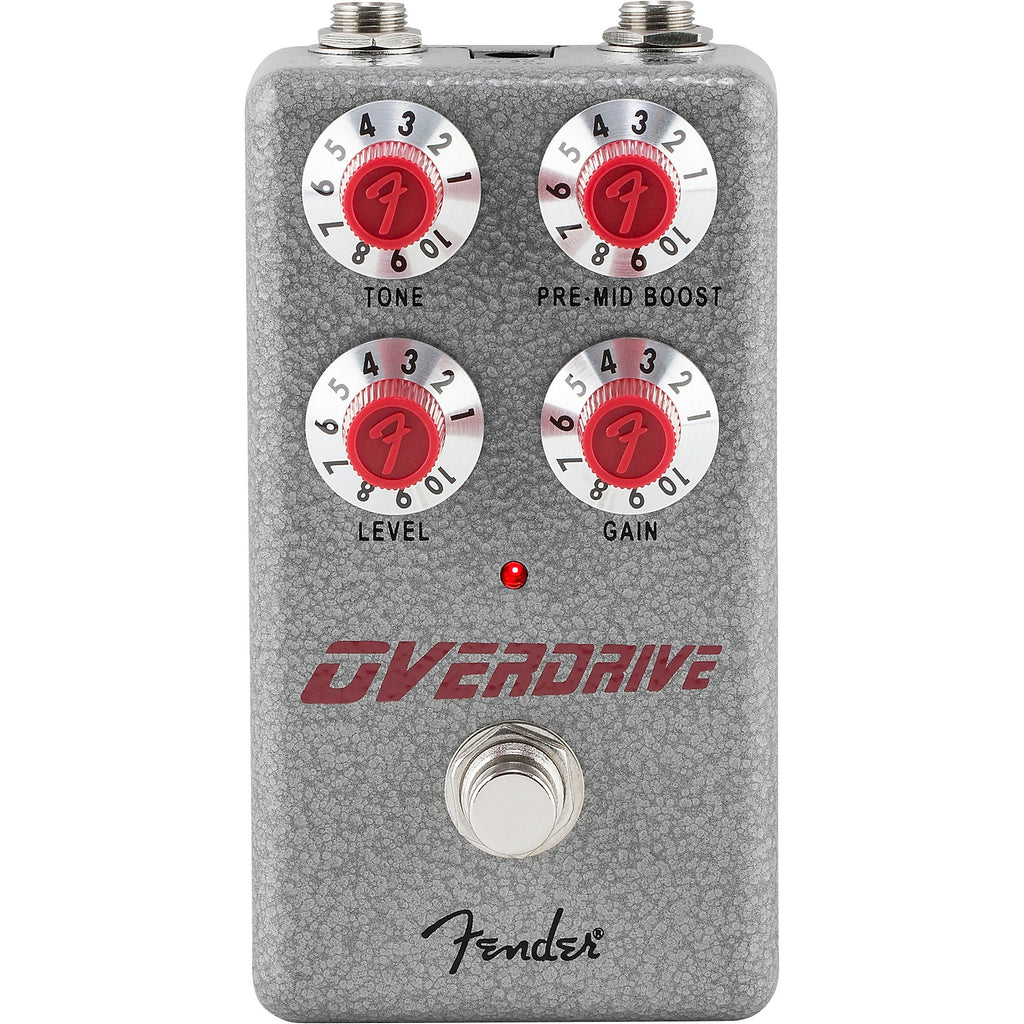 Fender Hammertone Overdrive Effects Pedal Gray and Red