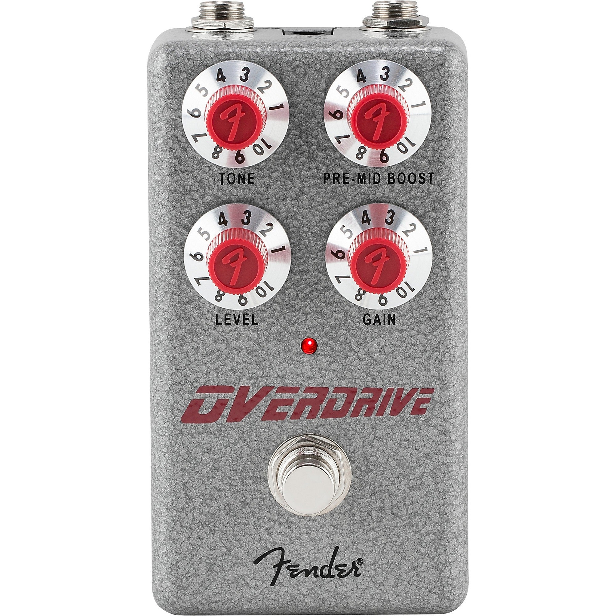 Fender Hammertone Overdrive Effects Pedal Gray and Red
