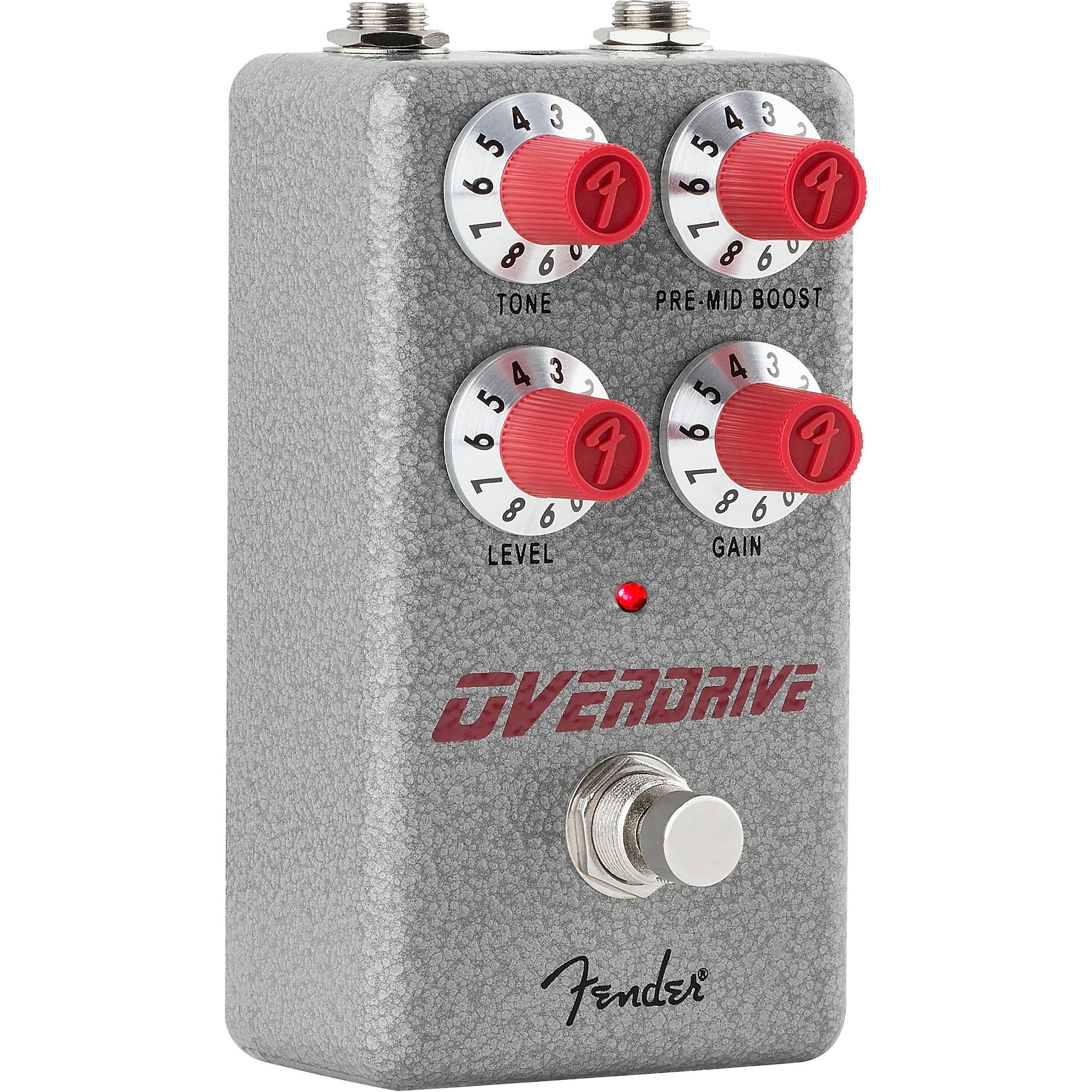 Fender Hammertone Overdrive Effects Pedal Gray and Red