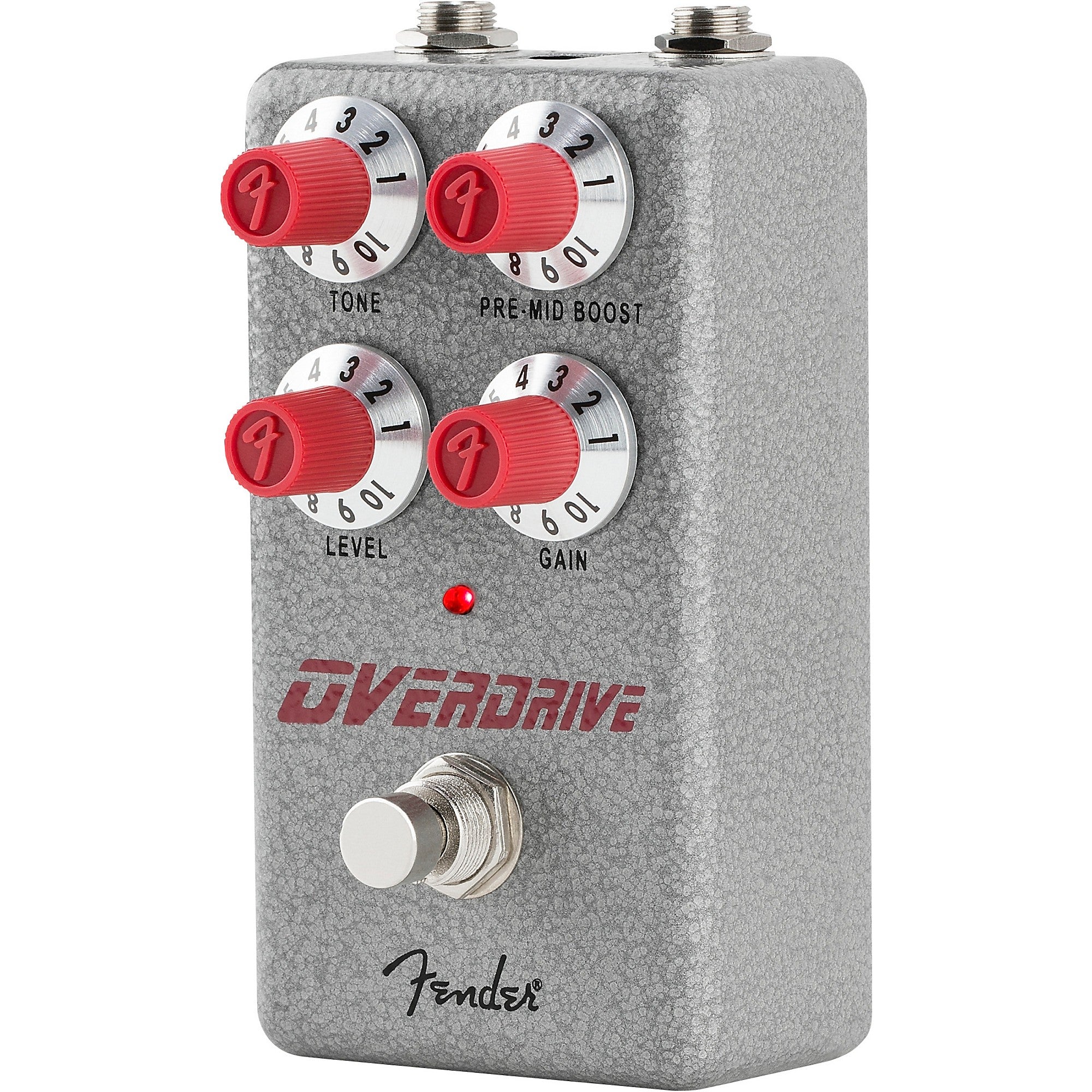 Fender Hammertone Overdrive Effects Pedal Gray and Red