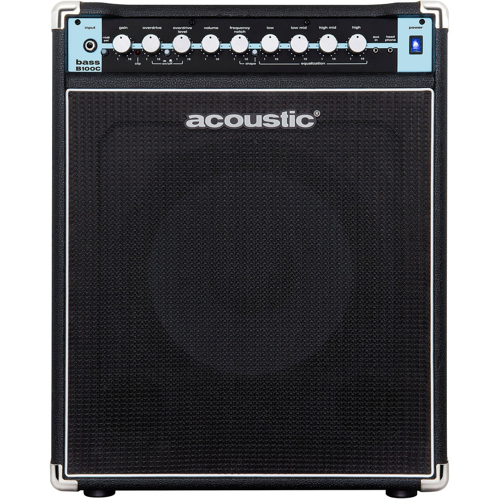 Acoustic B100C 1x12 100W Bass Combo With Tilt-Back Cab Black