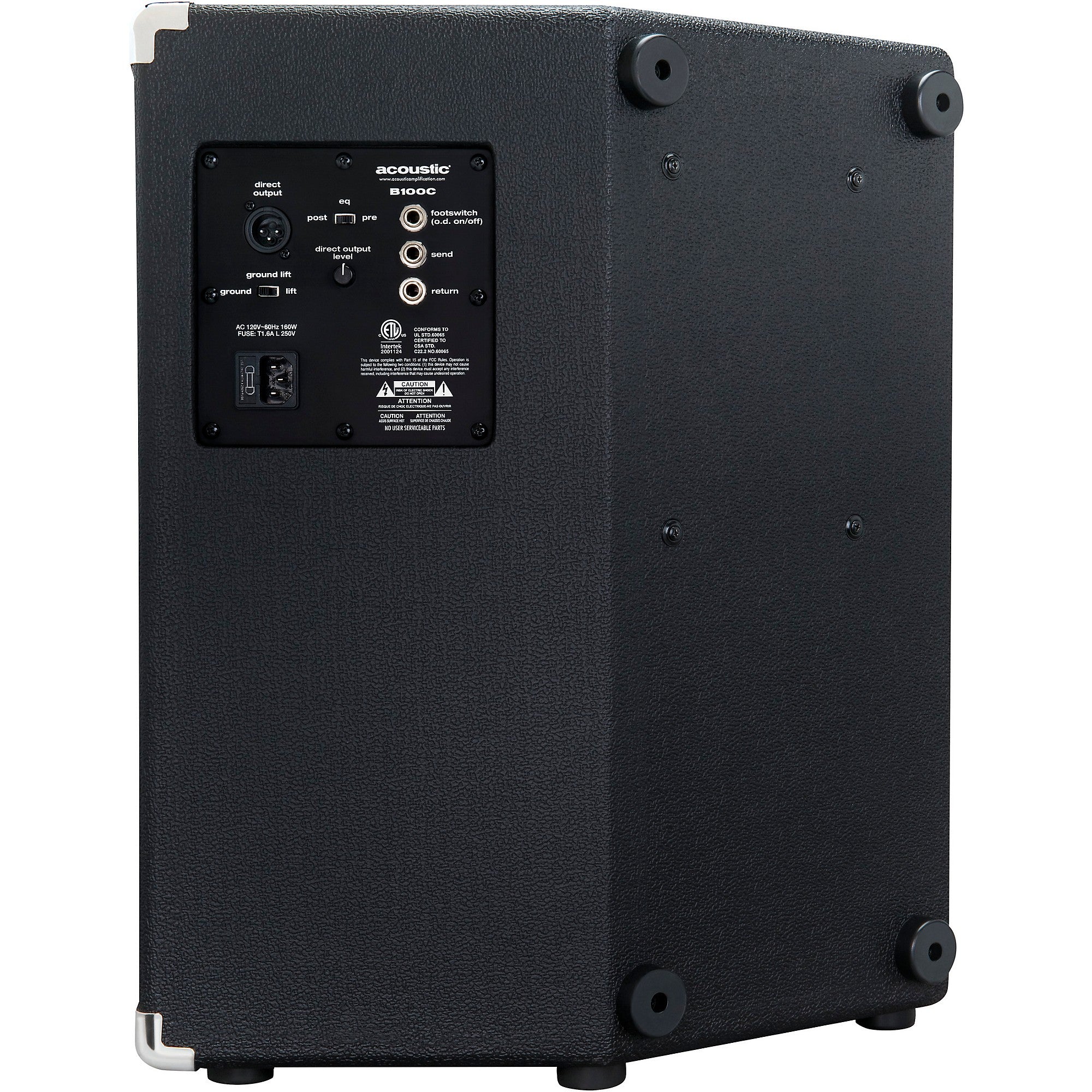 Acoustic B100C 1x12 100W Bass Combo With Tilt-Back Cab Black
